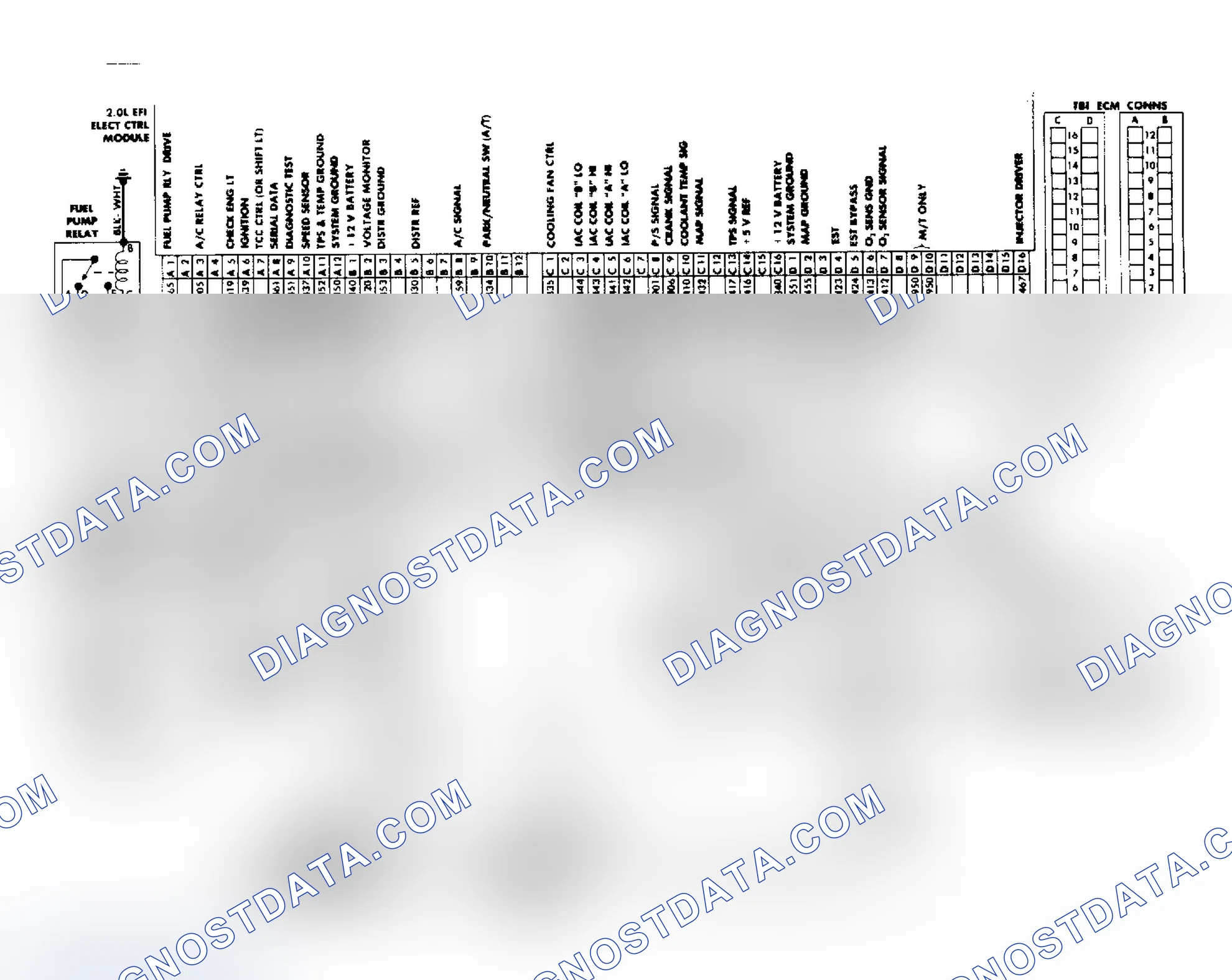 Scheme 29: 1.8L & 2.5L Throttle Body Fuel Injection Wiring Diagram