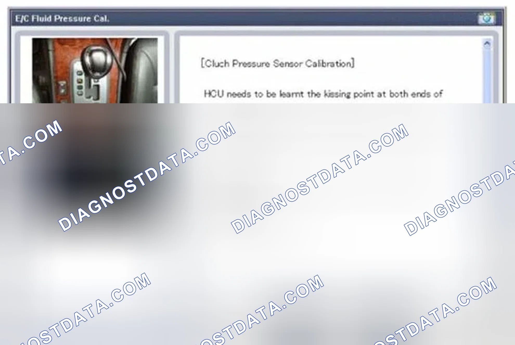 Scheme 20: Clutch Pressure Sensor Calibration