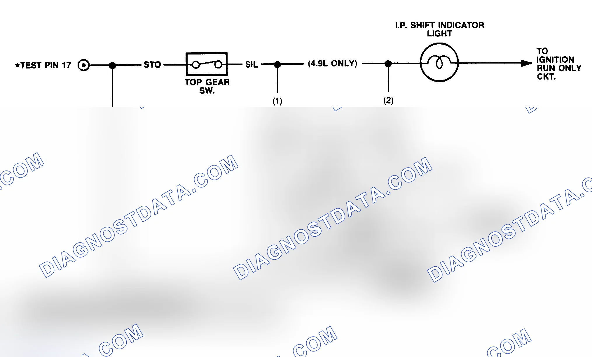 Scheme 130: All Other Shift Indicator Light (SIL) Circuits