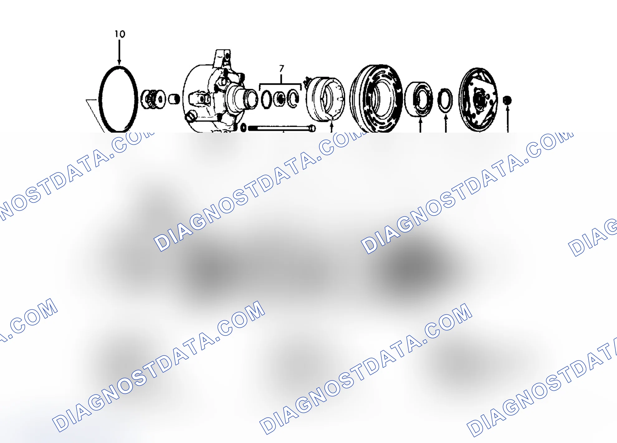 Scheme 31: Exploded View of Harrison V5 5-Cylinder Compressor