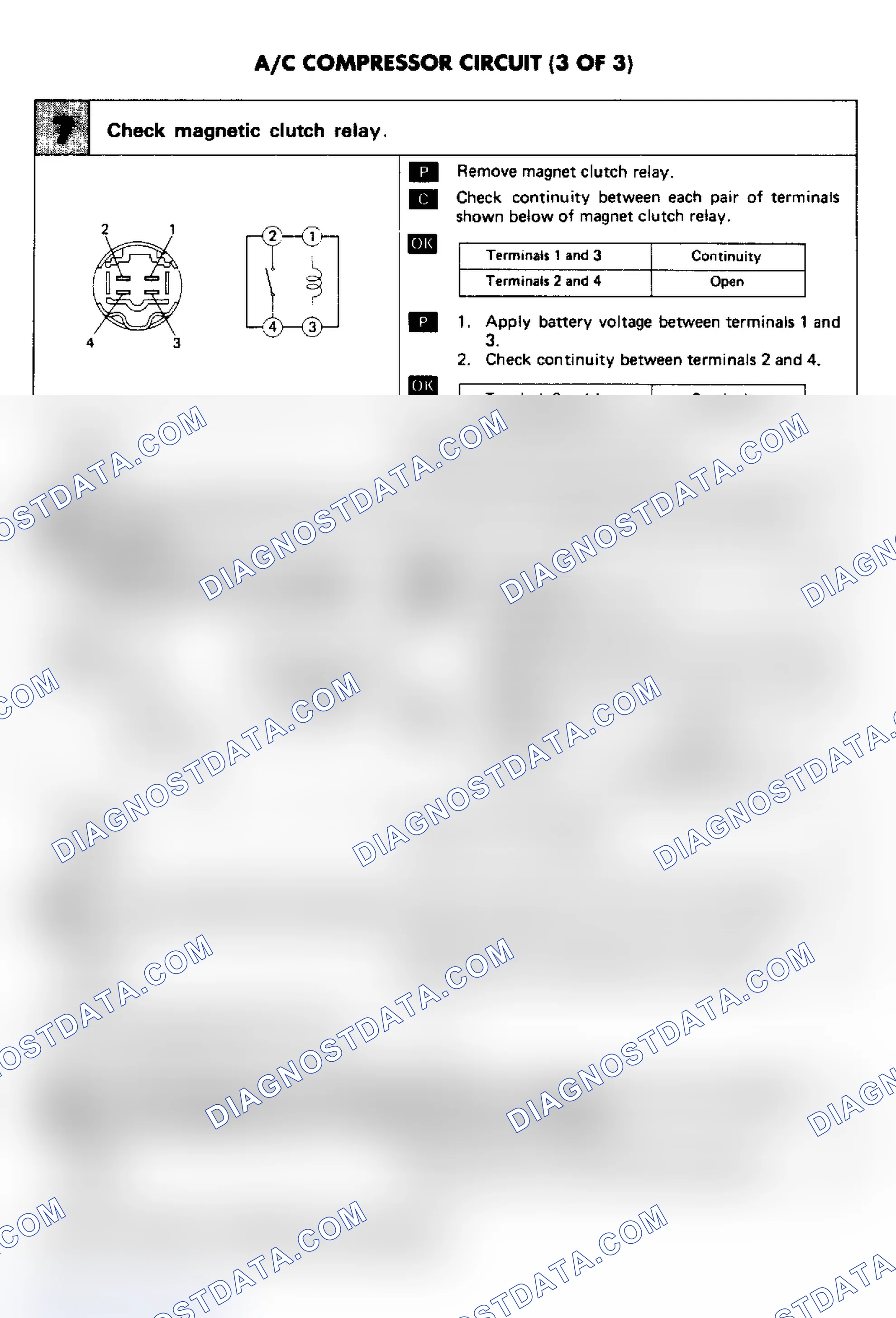 Scheme 61: A/C Compressor Circuit (3 of 3)