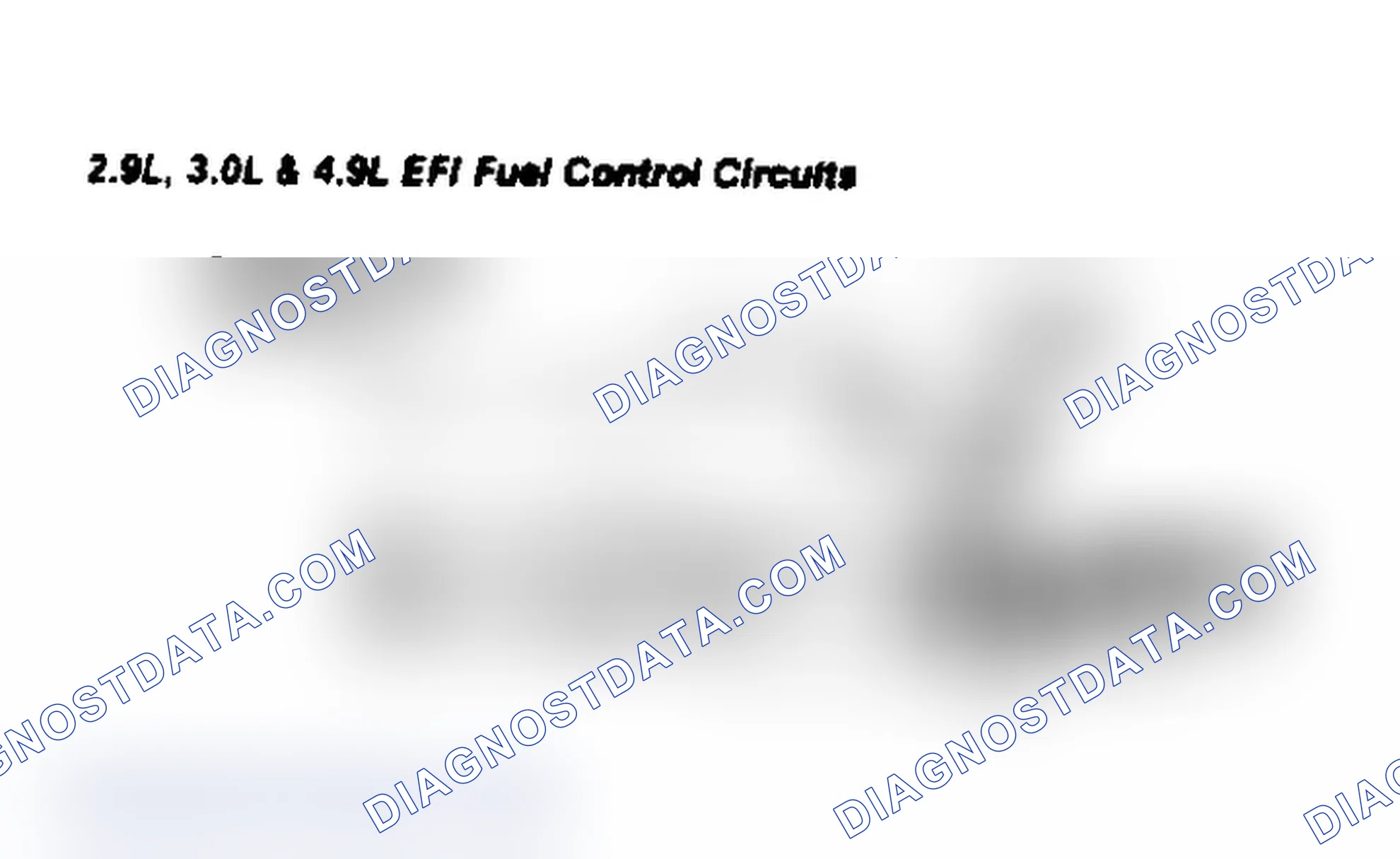 Scheme 62: 2.9L, 3.0L & 4.9L EFI Fuel Control Circuits