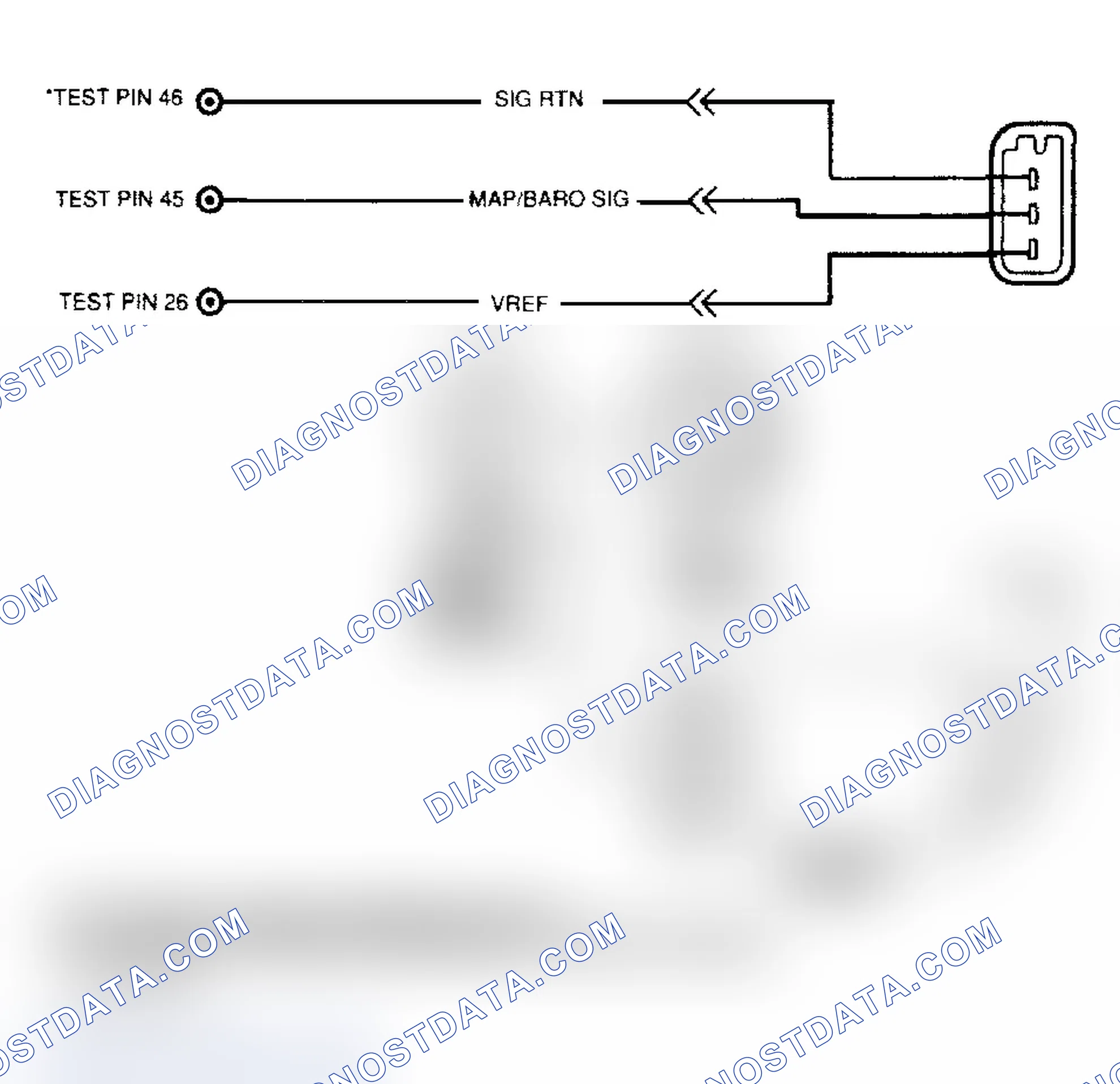 Scheme 12: MAP/BARO Sensor Ckt., Conn. Terminal & Tester Hookup ID (Bronco)