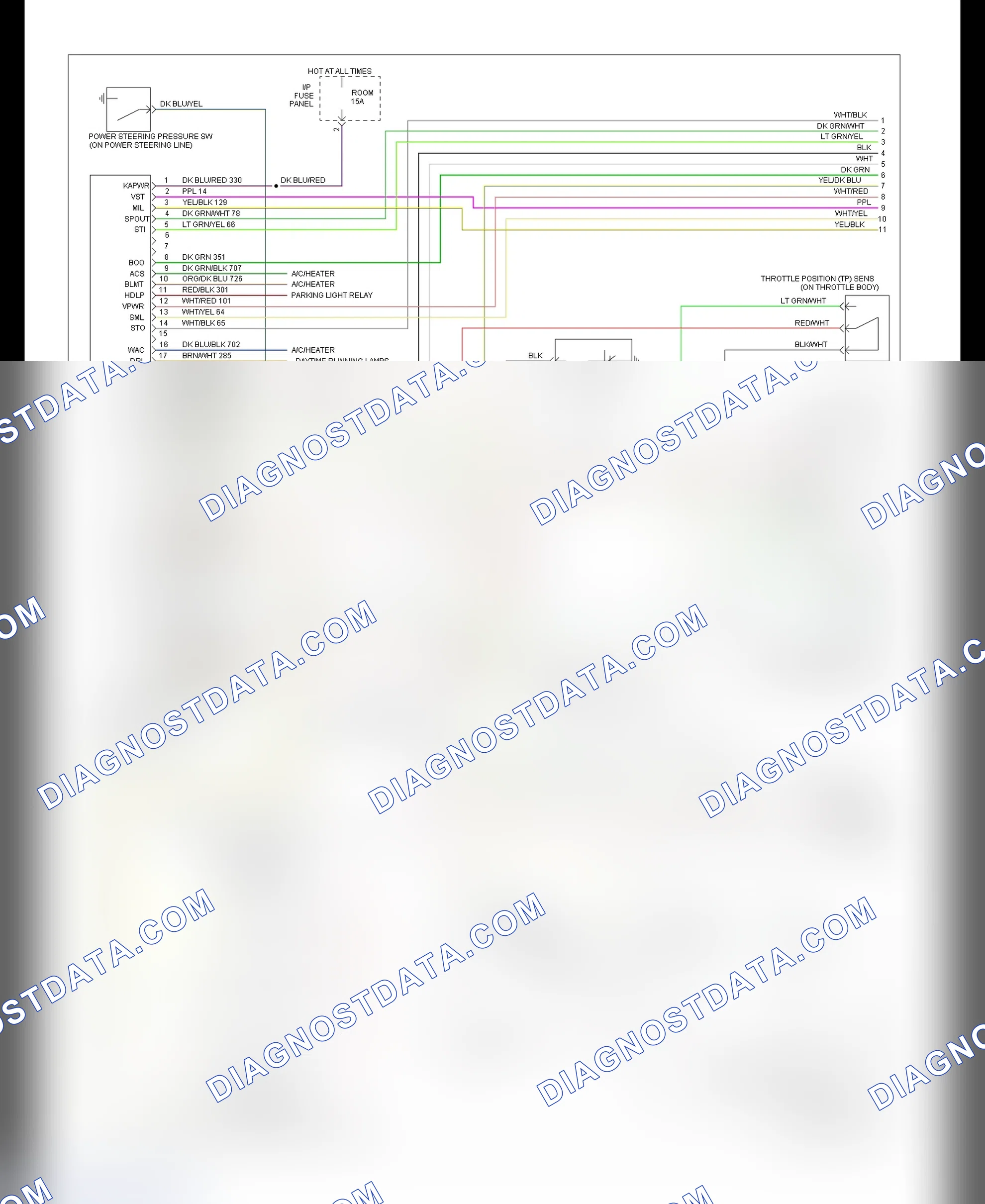Scheme 23: EEC Wiring Diagram Escort 1.8L M/T & Tracer 1.8L M/T - 1 Of 2