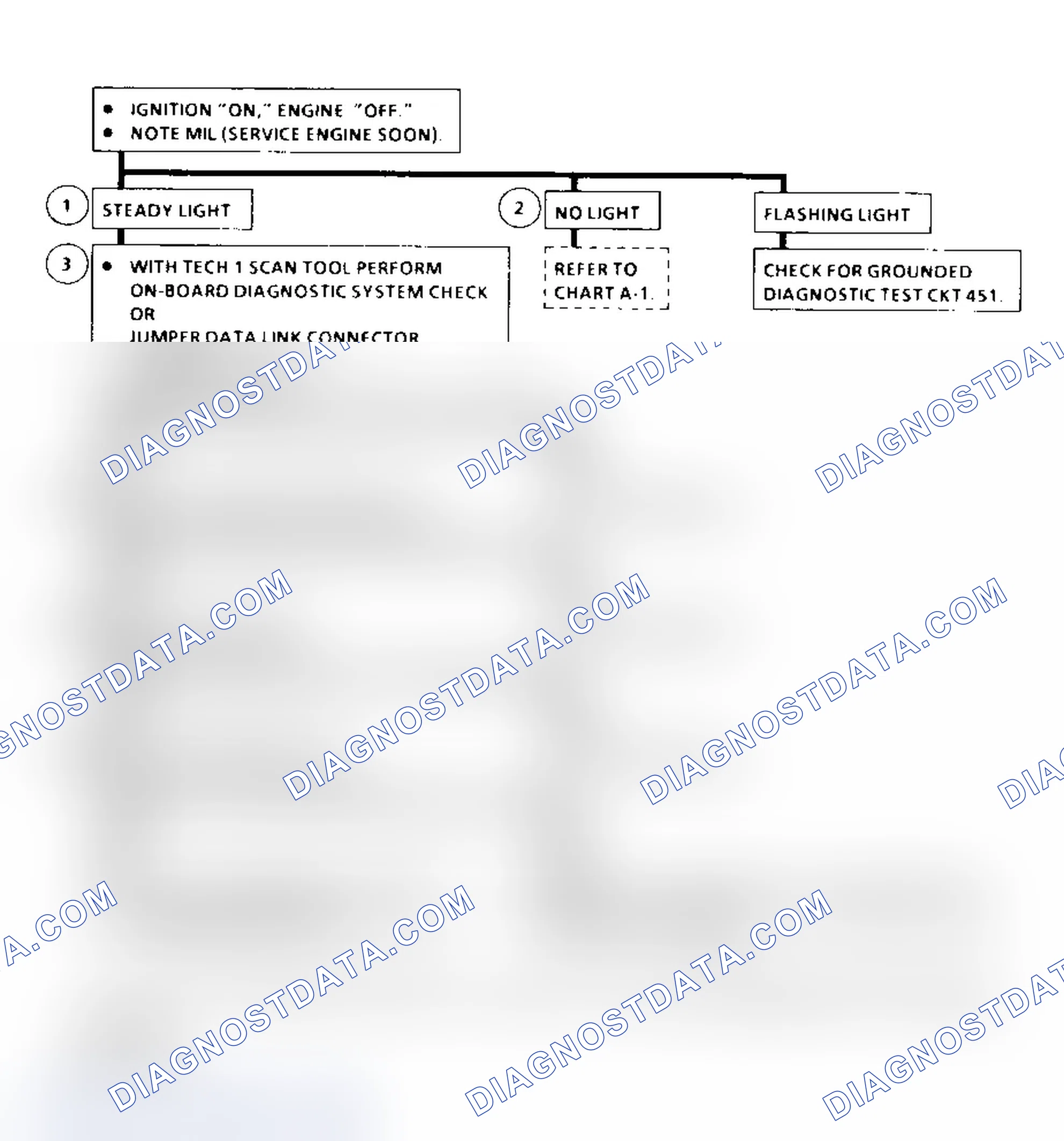 Scheme 313: Diagnostic System Check Flow Chart ("C" & "K" Series)
