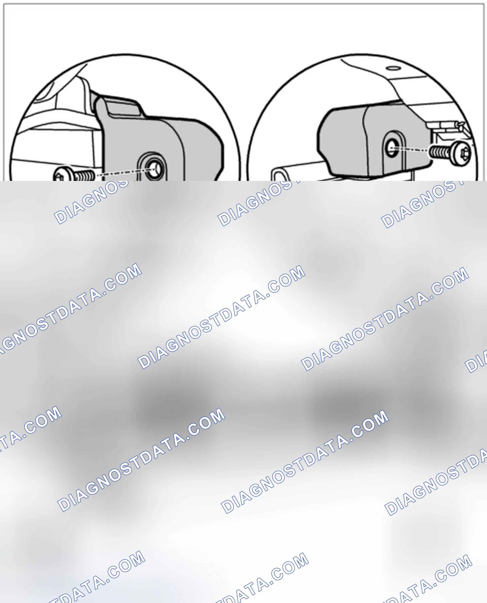 Scheme 57: Removing cover for AWS sensor on left and right