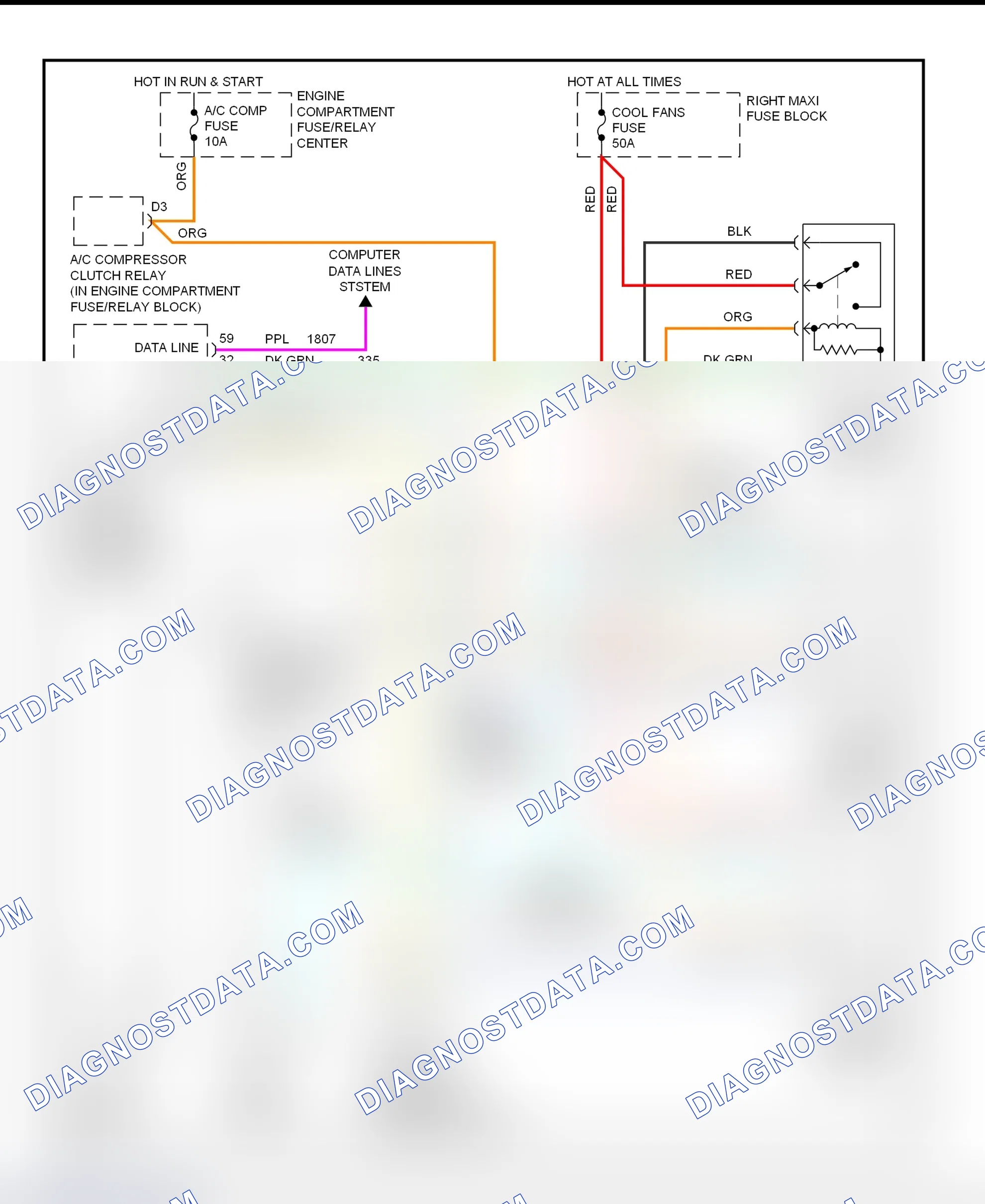Scheme 9: Electric Cooling Fans Wiring Diagram (Eldorado)
