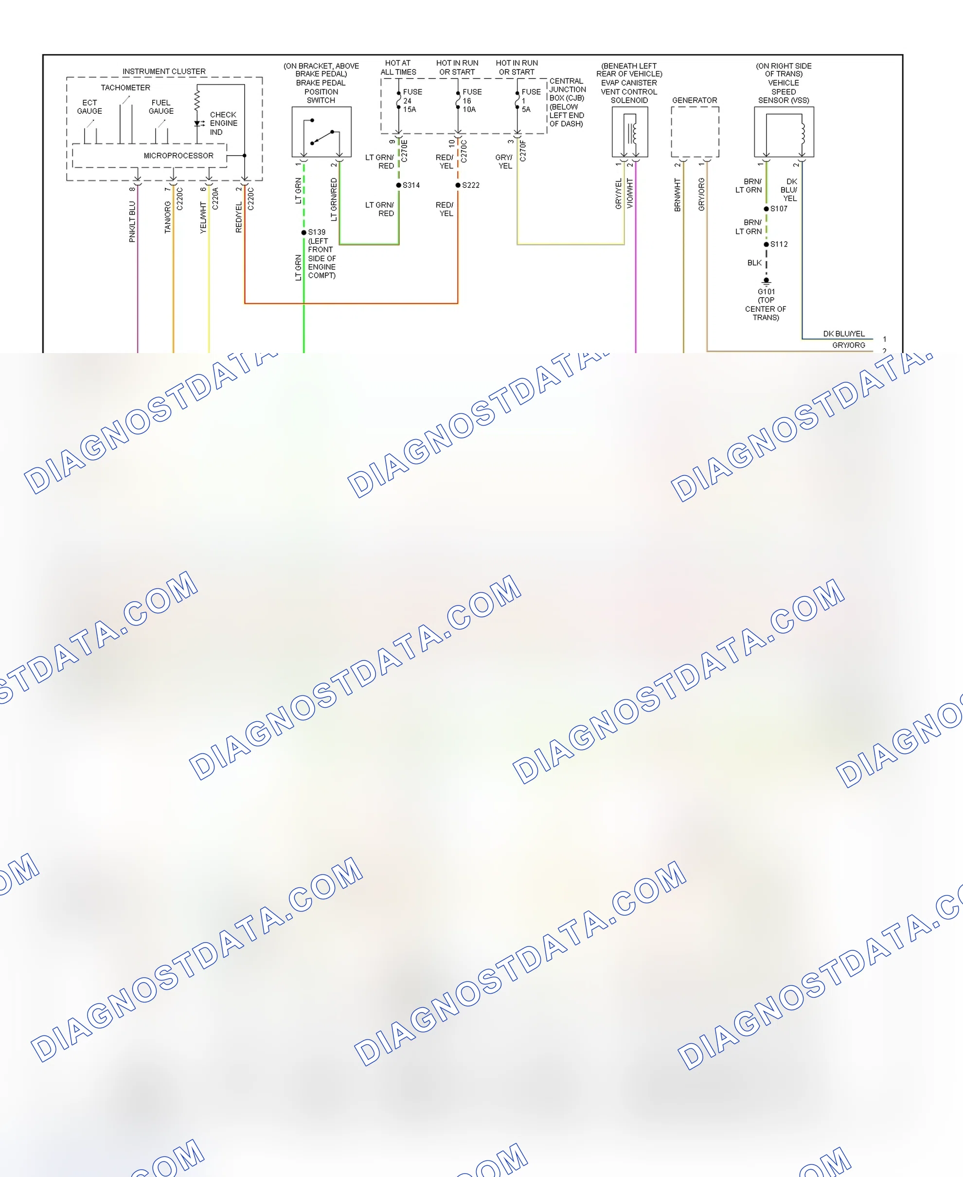 Scheme 52: PCM Wiring Diagram (Escape - 2.0L - 2 Of 3)