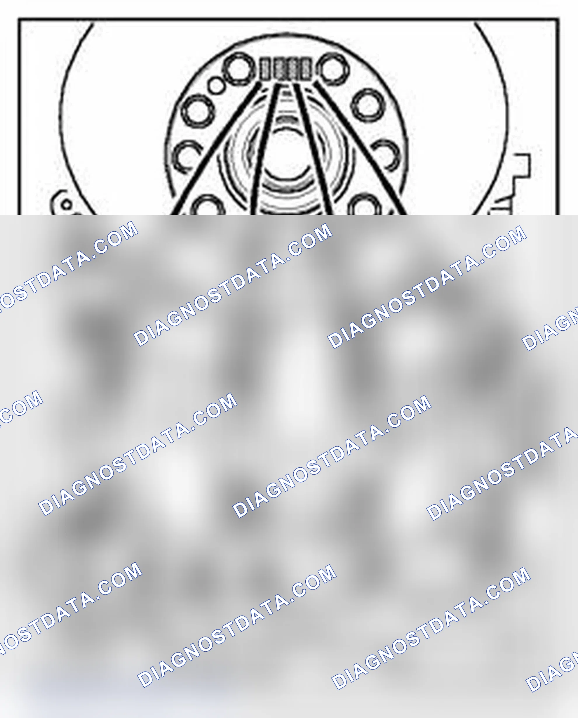 Scheme 543: Allocation of crankshaft bearing shells for guide frame