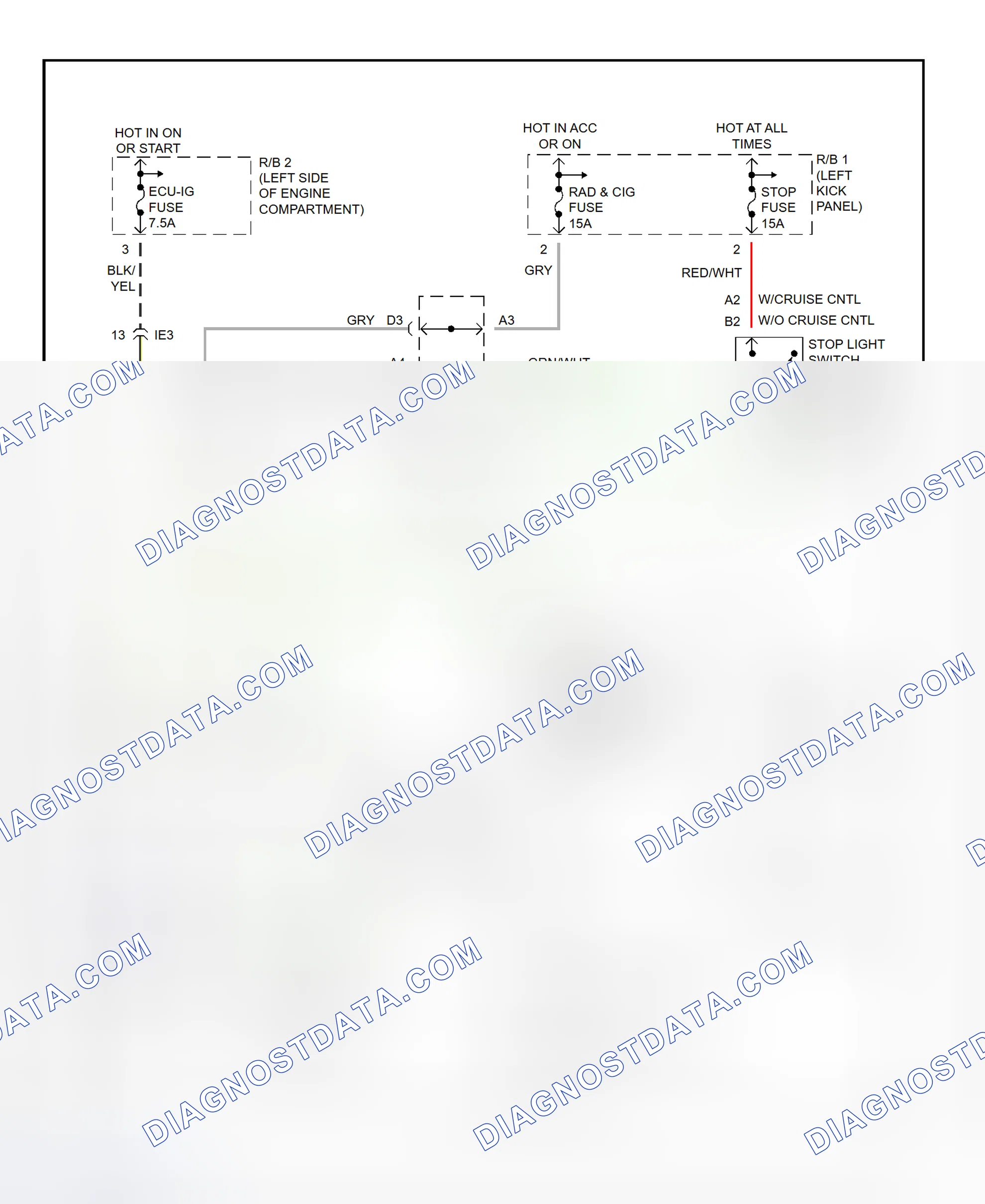 Scheme 15: Shift Interlock System Wiring Diagram (1995 MR2)