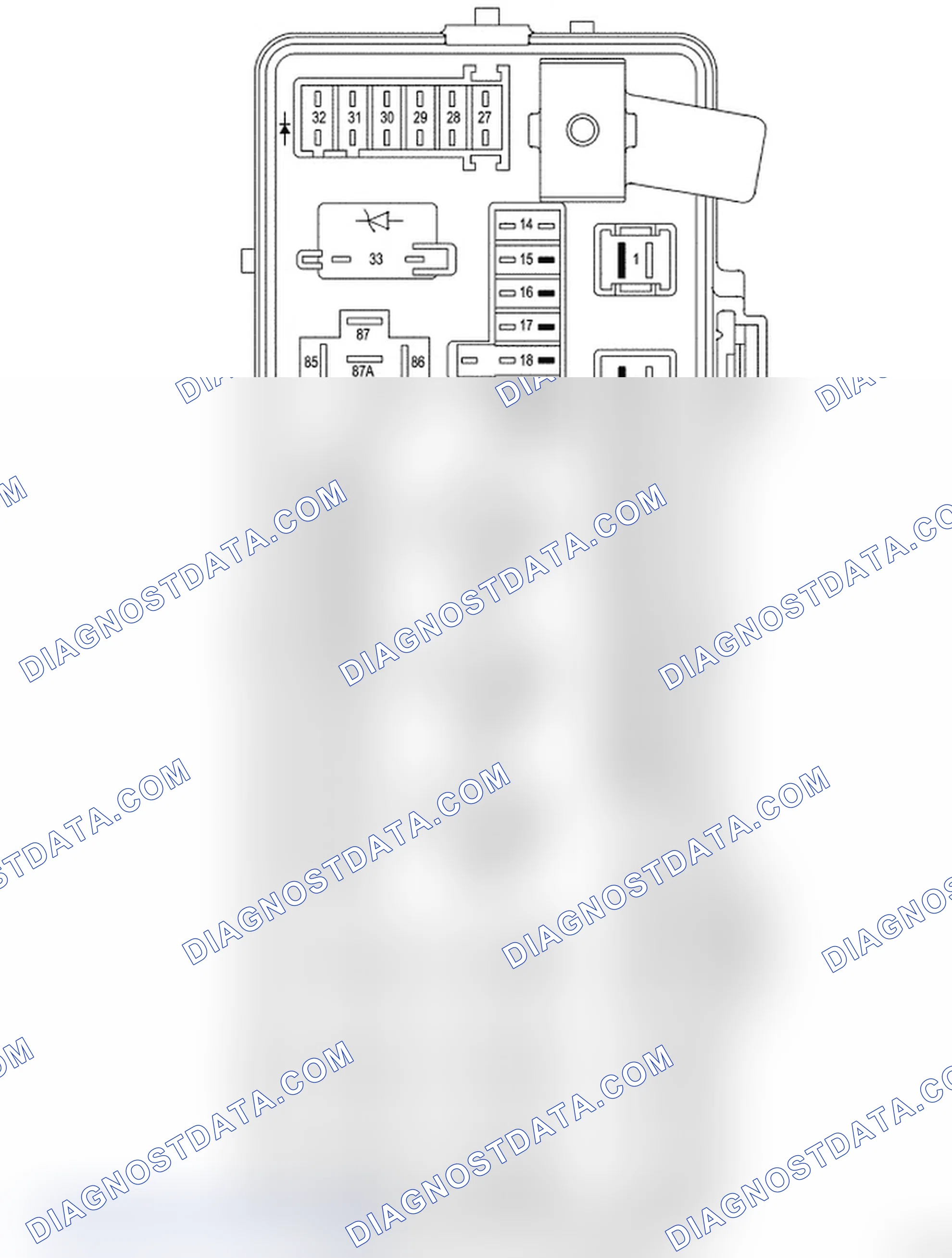 Scheme 10: Rear Power Distribution Center Fuses