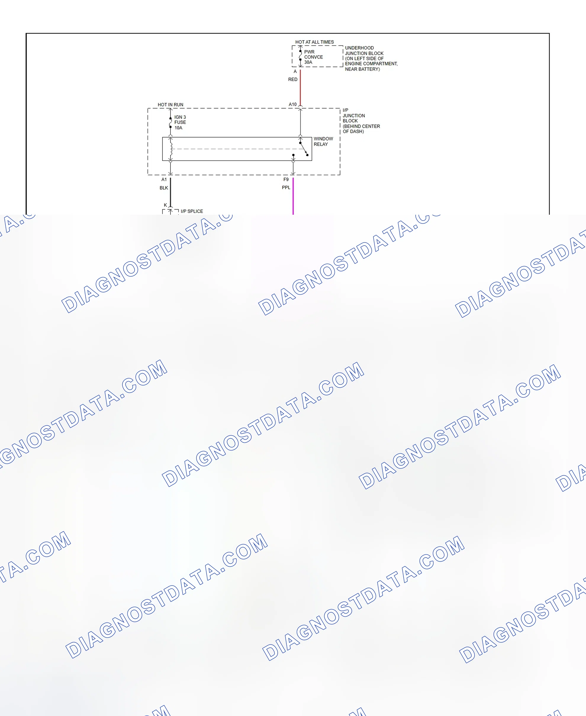 Scheme 2: Power Window System Wiring Diagram (Sedan & Wagon)
