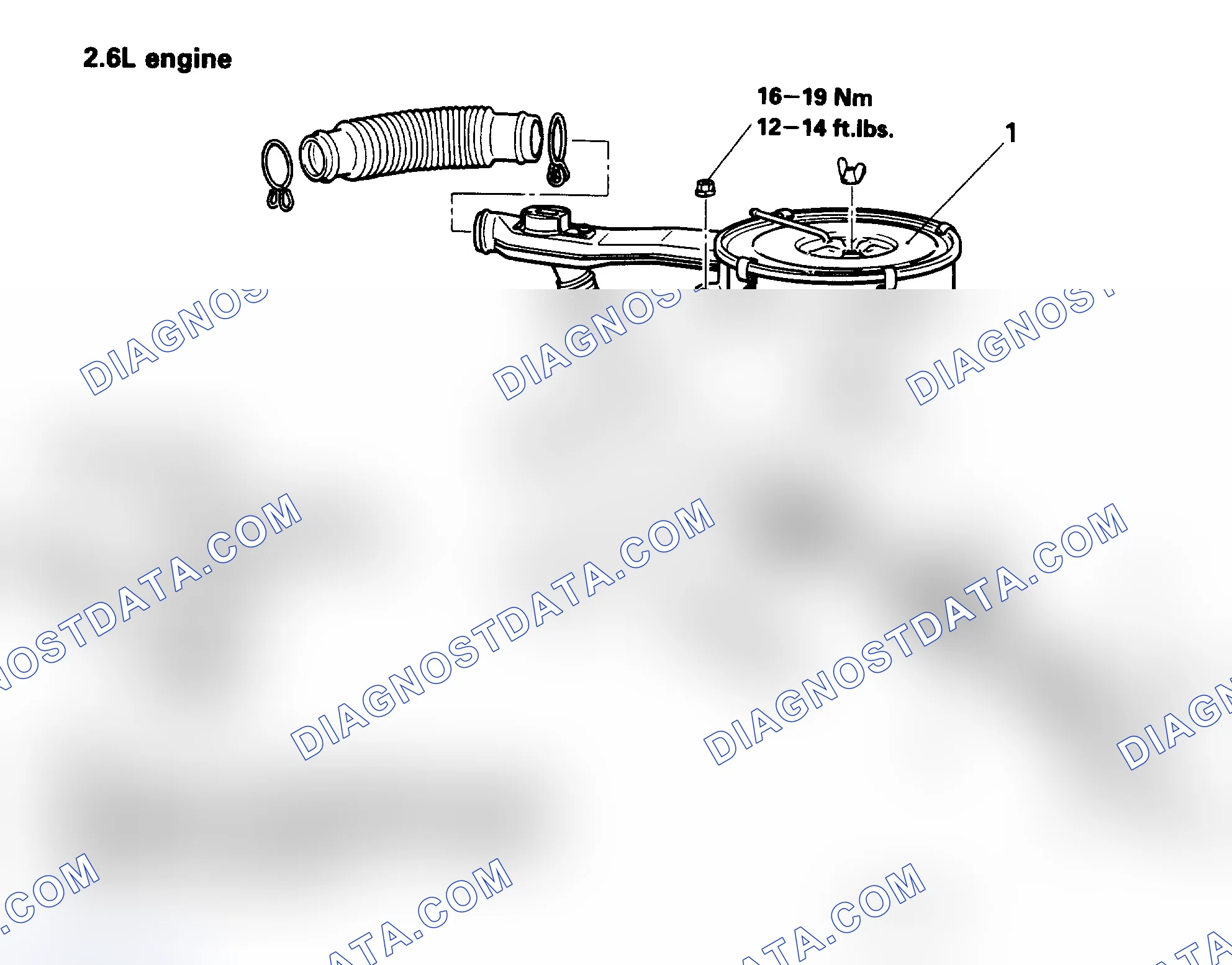 Scheme 51: Fuel Pump Exploded View (2.6L)