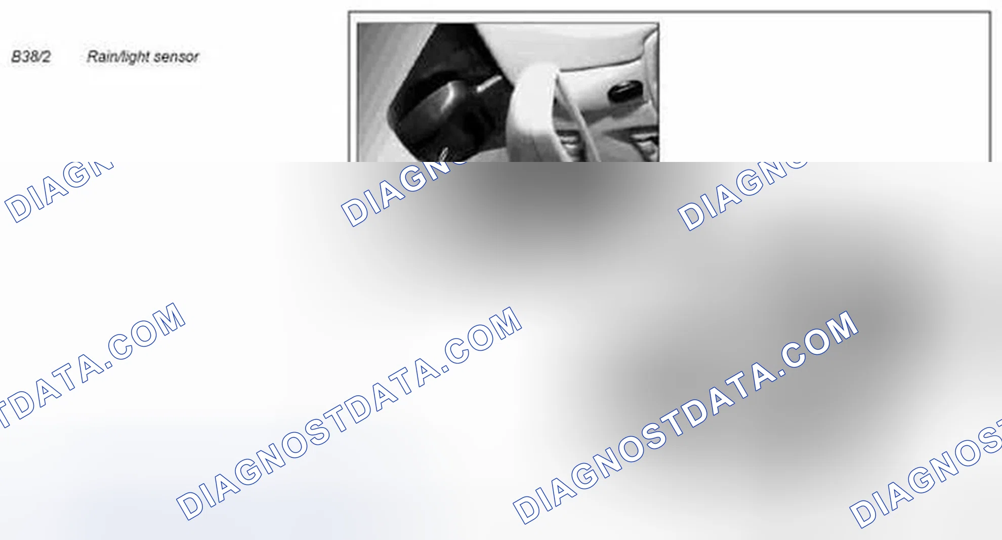 Scheme 60: Rain/light sensor location/task/function - GF54.21-P-4123Q