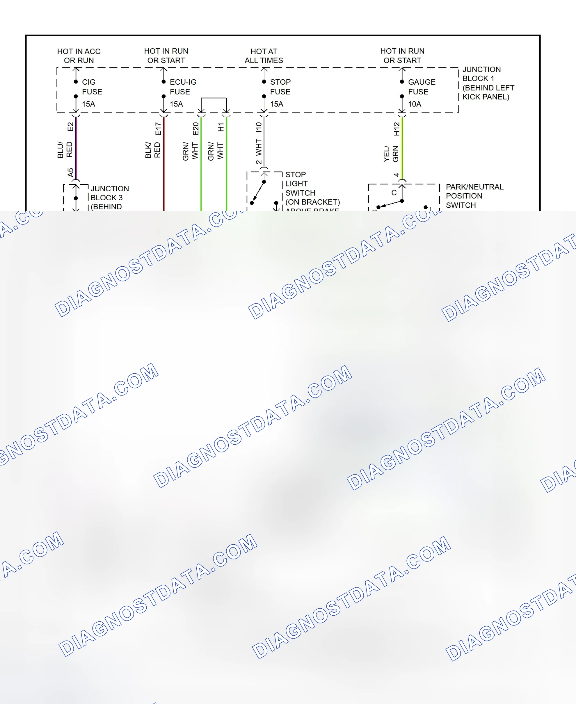 Scheme 104: Shift Interlock System Wiring Diagram (1999 SC300 & SC400)