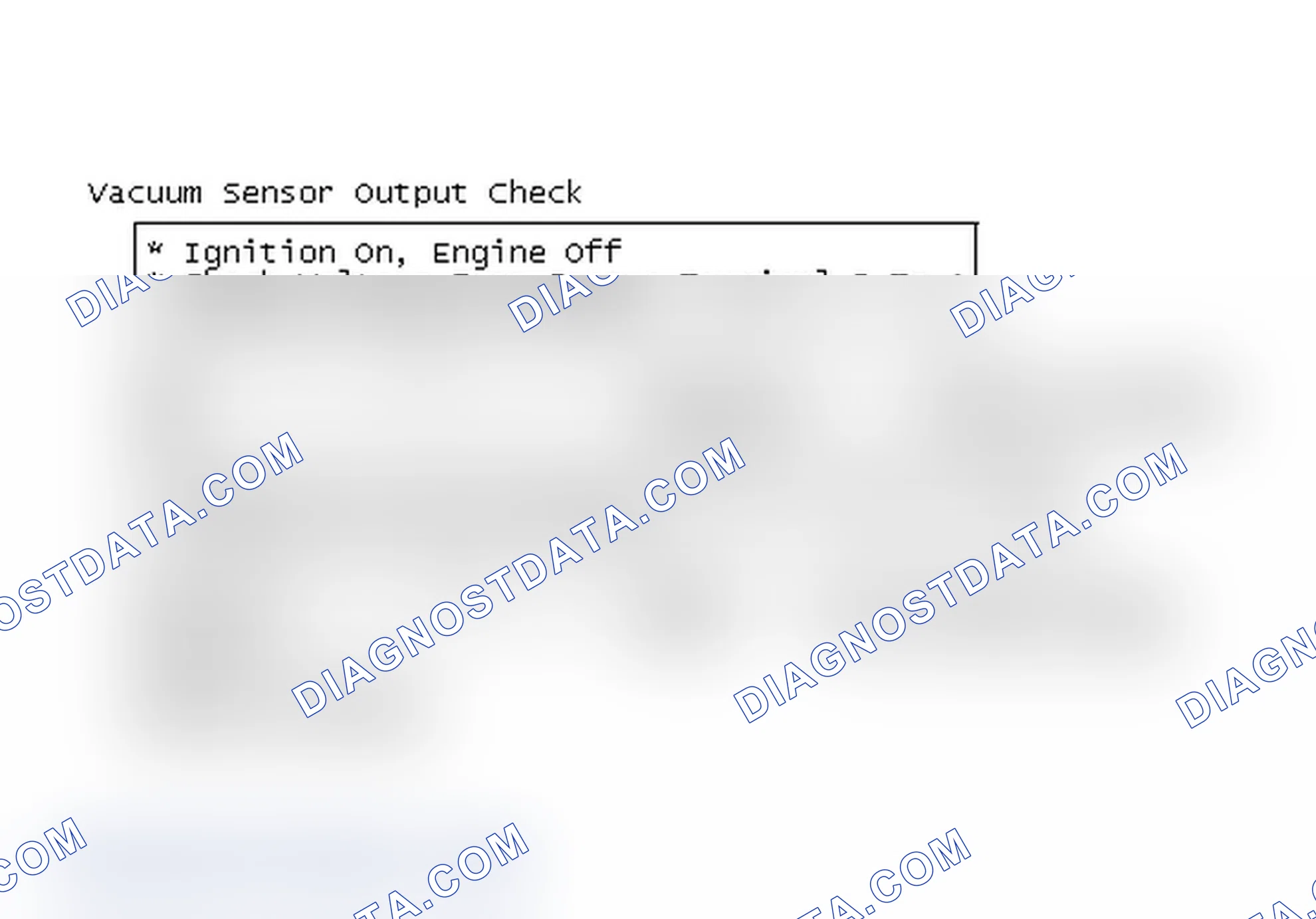 Scheme 147: Flow Chart - Vacuum Sensor Output Check