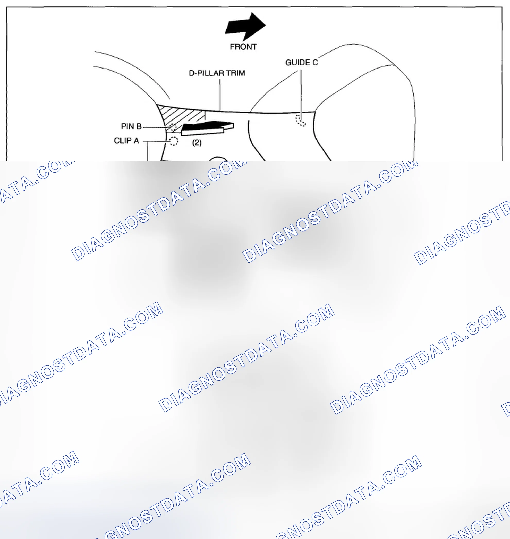 Scheme 126: D-PILLAR TRIM REMOVAL/INSTALLATION
