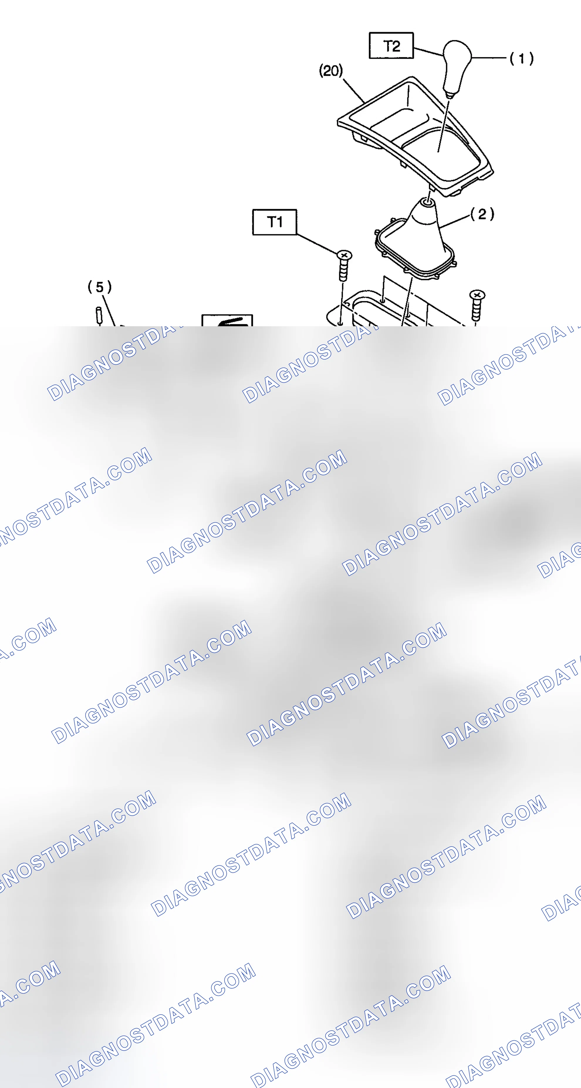 Scheme 659: Identifying Gear Shift Lever Components