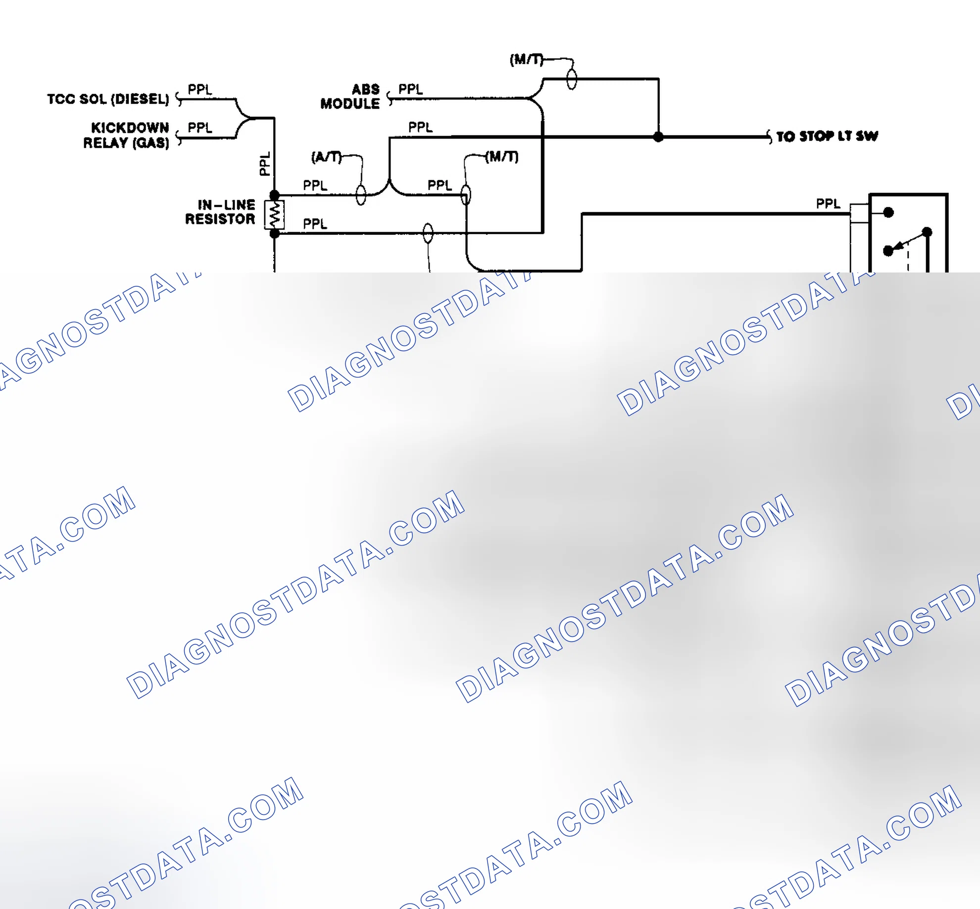 Scheme 4: Transfer Case Circuit (1990)
