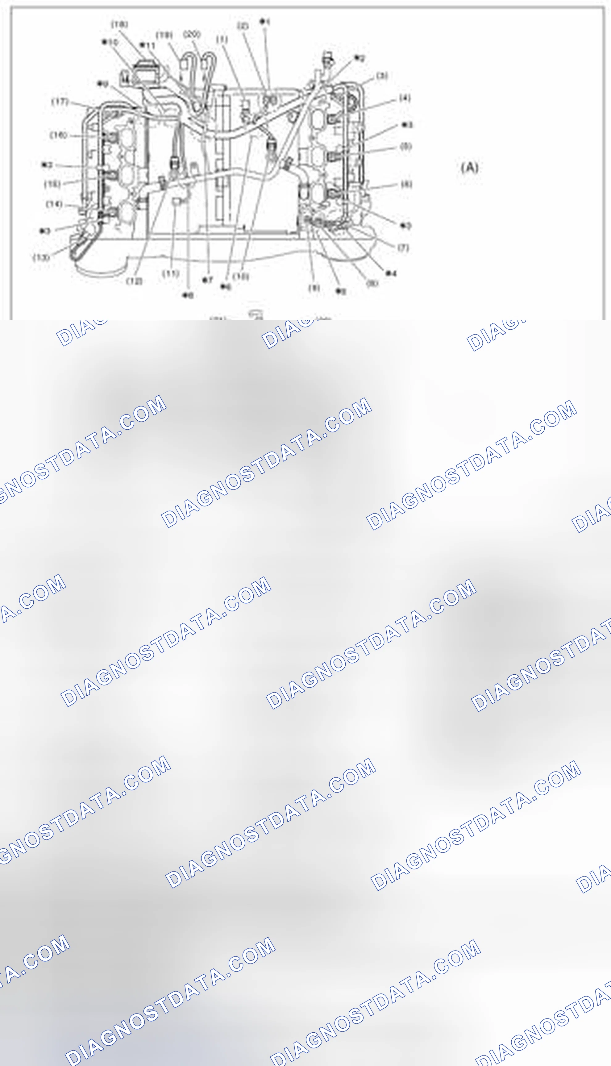 Scheme 268: Engine harness assembly diagram 1