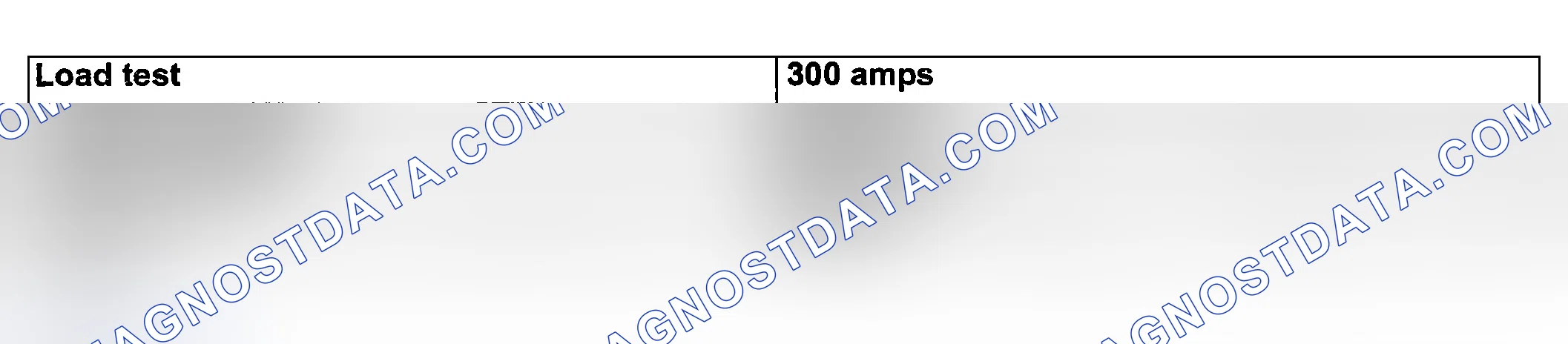 Scheme 67: LOAD TEST RATE CHART