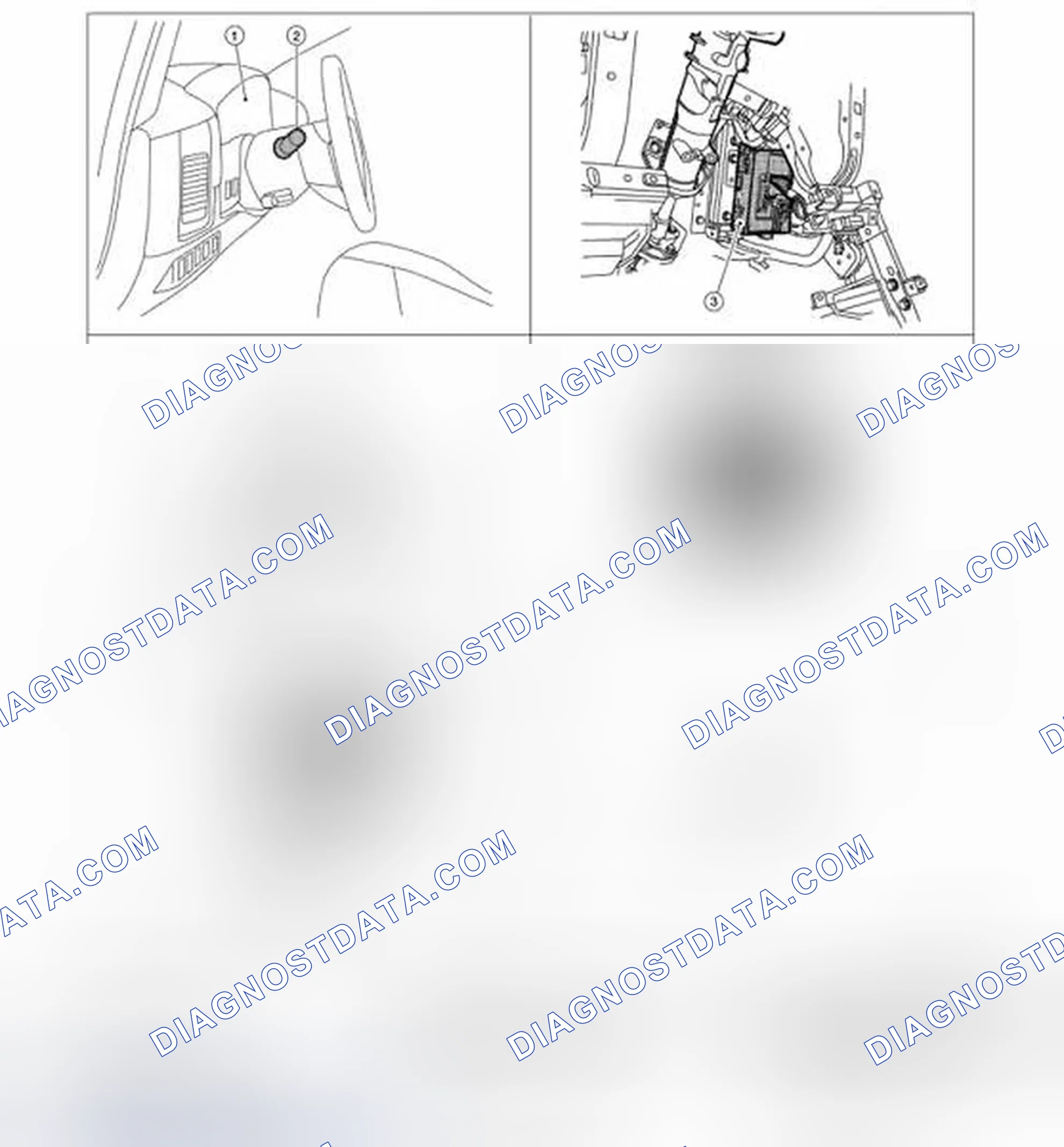 Scheme 37: KEY WARNING CHIME (WITHOUT INTELLIGENT KEY) : Component Parts Location