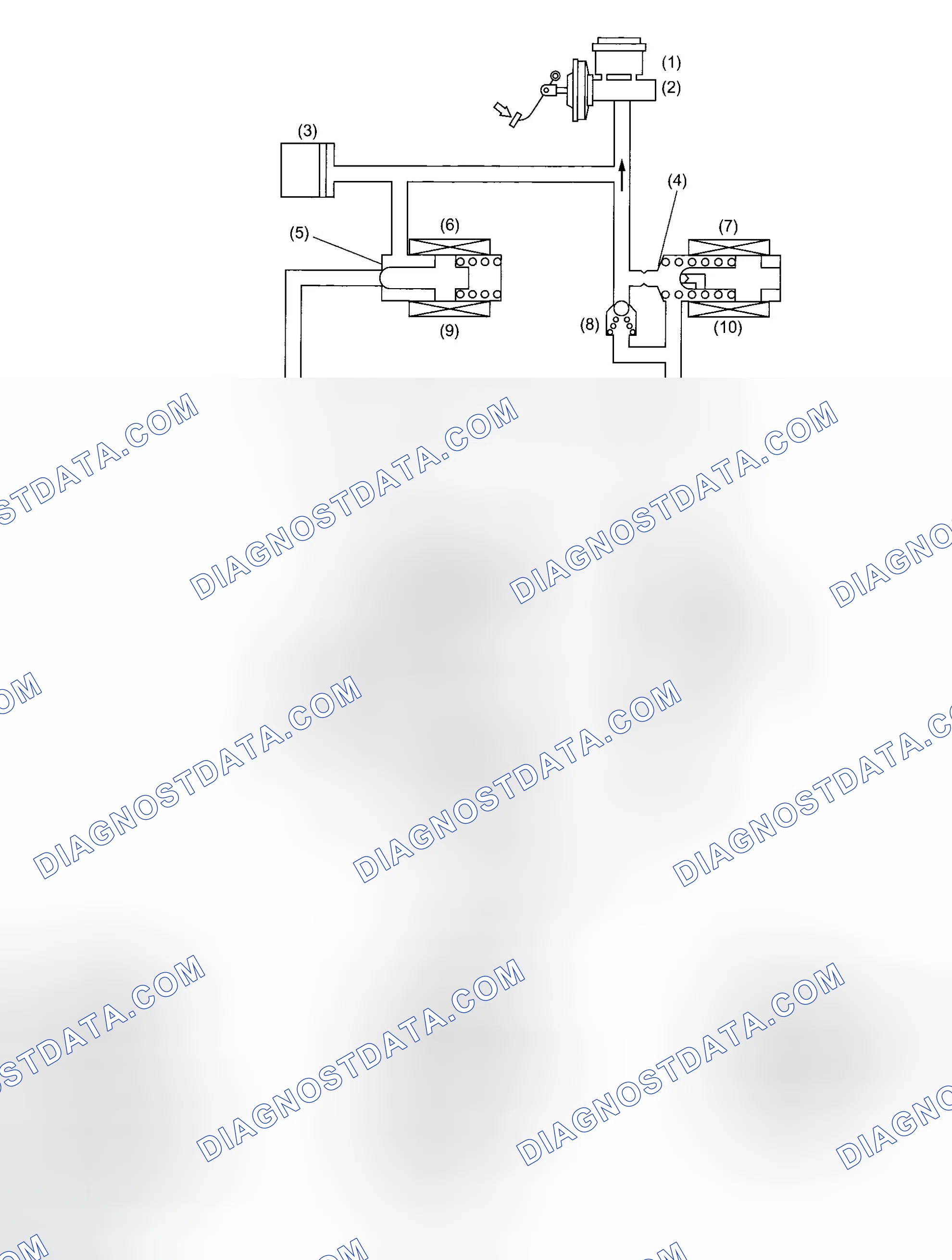 Scheme 9: PRESSURE "HOLD" CONTROL WITH BRAKE PEDAL DEPRESSED