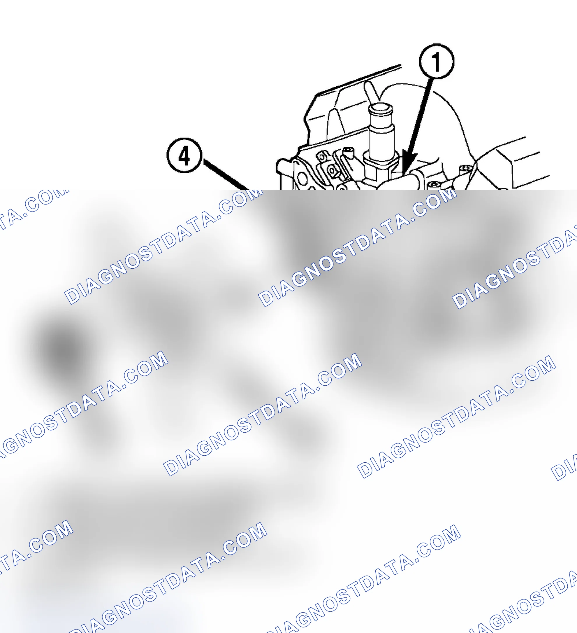Scheme 94: WATER PUMP BYPASS HOSE WITHOUT AIR CONDITIONING