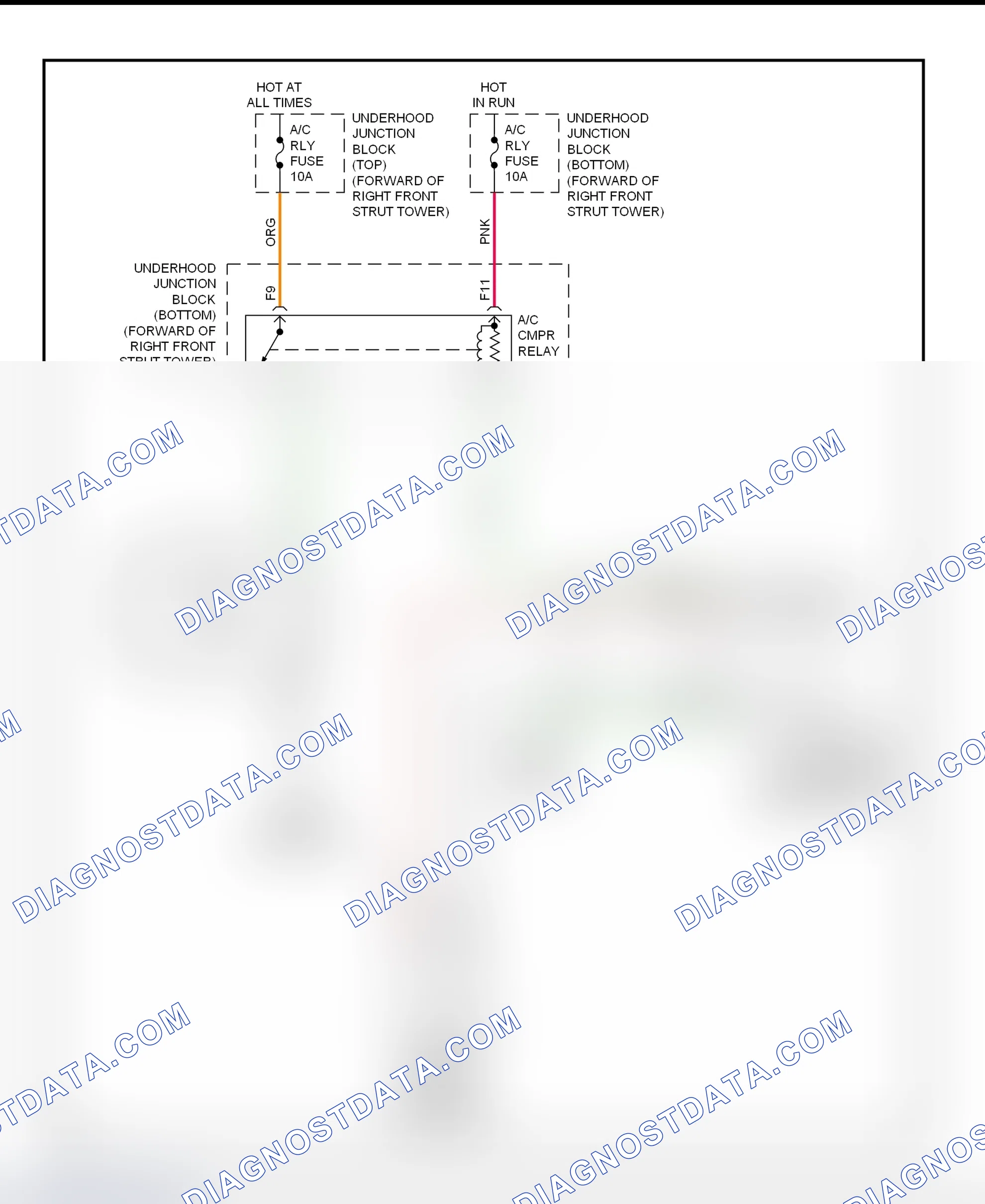Scheme 30: A/C Compressor Clutch Control Circuit Wiring Diagram (2001 Impala & Monte Carlo)