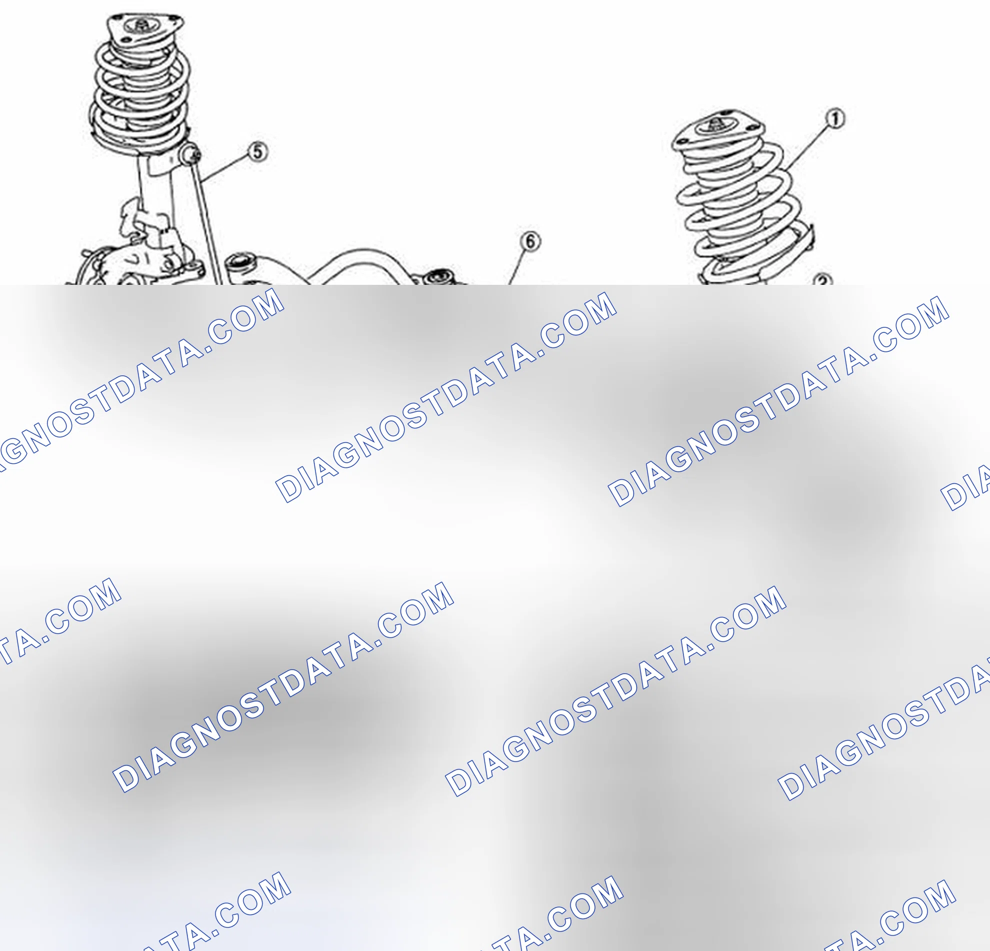 Scheme 2: FRONT SUSPENSION LOCATION INDEX