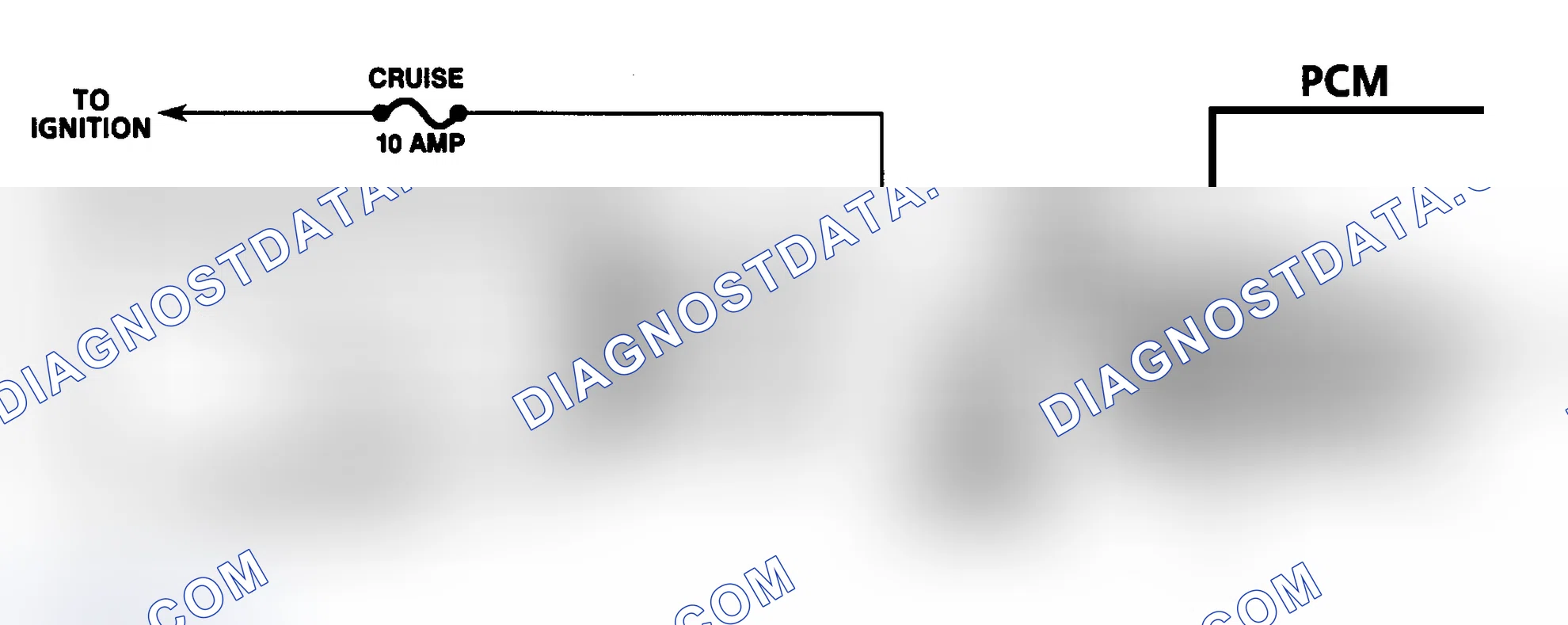 Scheme 186: DTC 71 Schematic (6.5L Diesel) Set/Coast Switch Fault (Models With PCM)