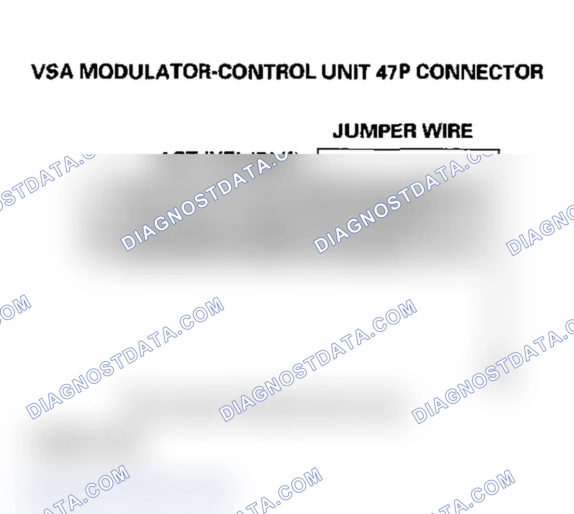 Scheme 80: VSA activation indicator does not come on at start-up (bulb check)