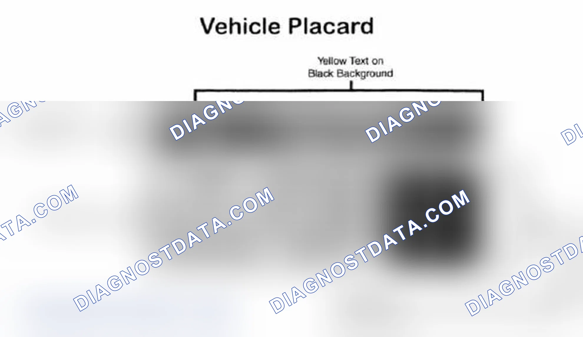 Scheme 28: Vehicle Tire Placard - Typical