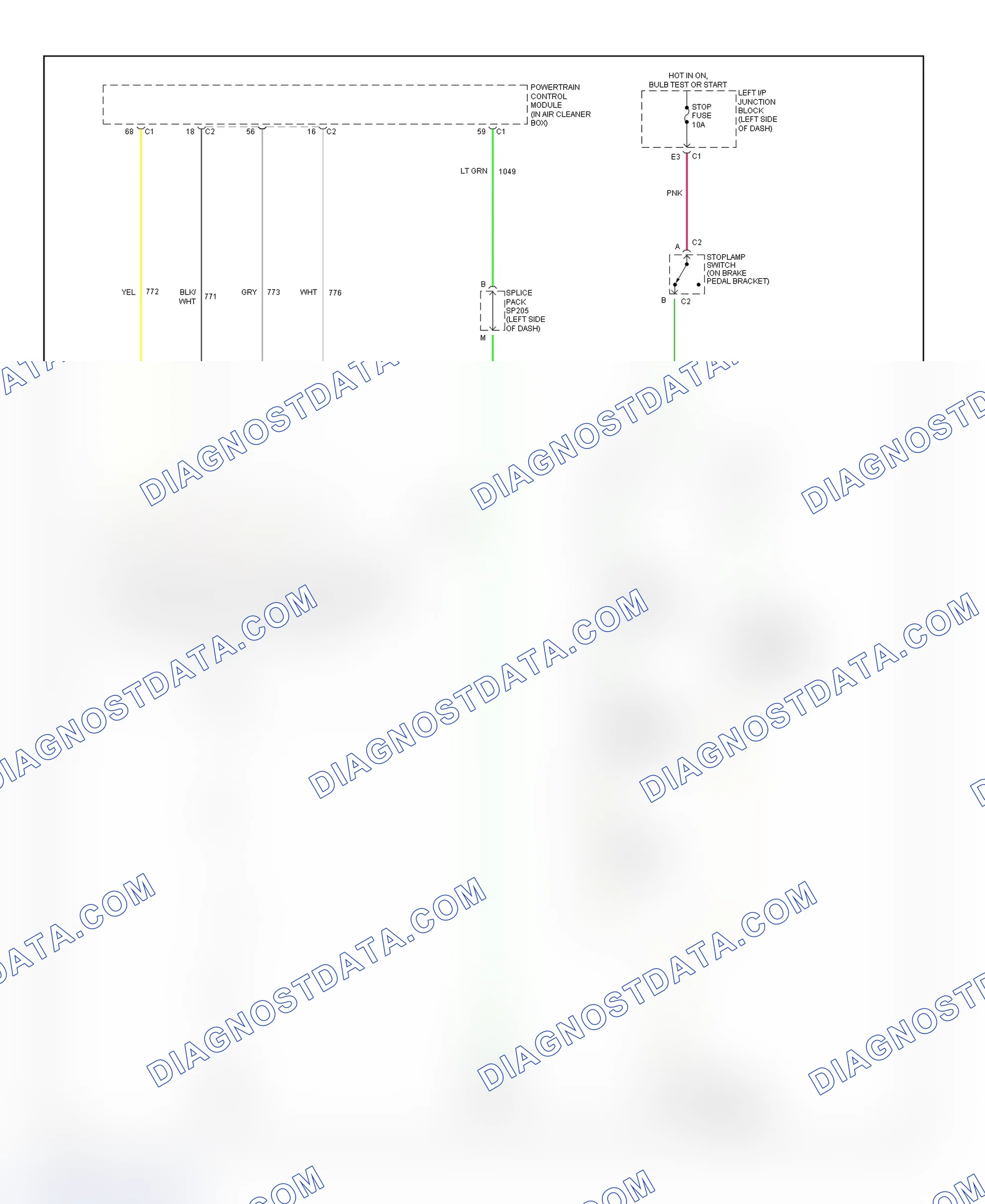 Scheme 301: Shift Interlock System Wiring Diagram (2002 Impala & Monte Carlo)