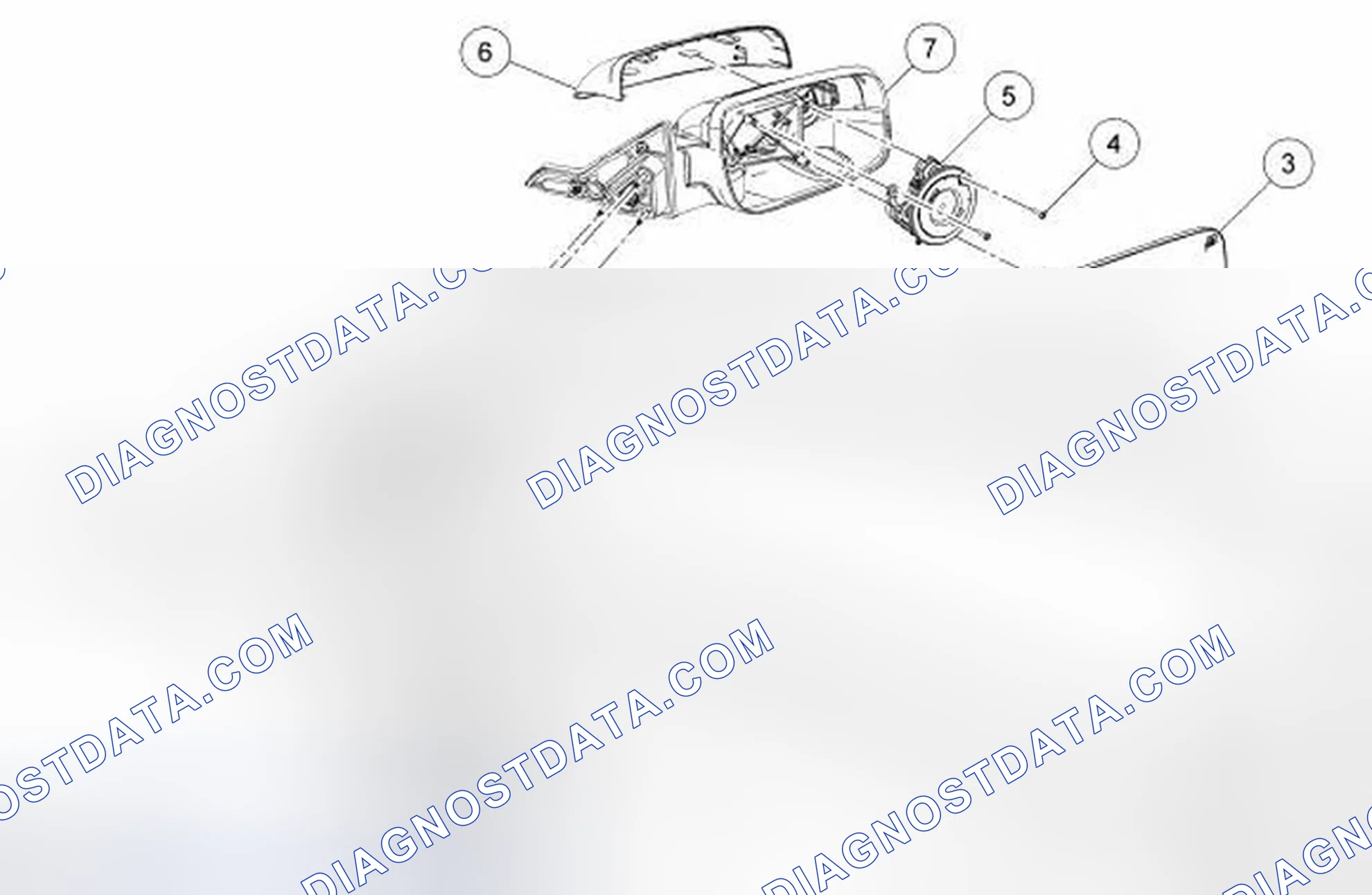 Scheme 39: Exterior Mirrors - Exploded View