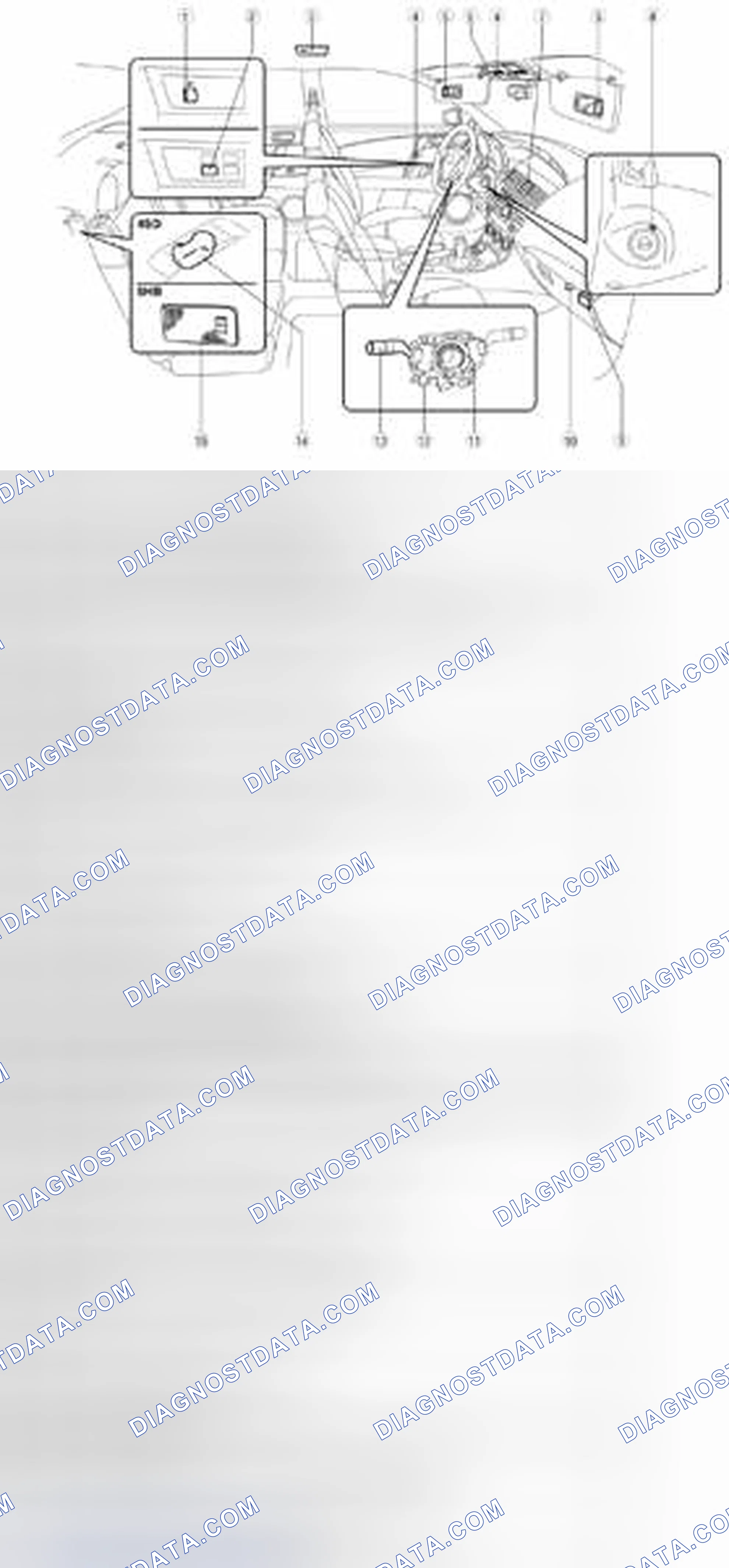Fig. 2: Locating Interior Lighting Systems Components