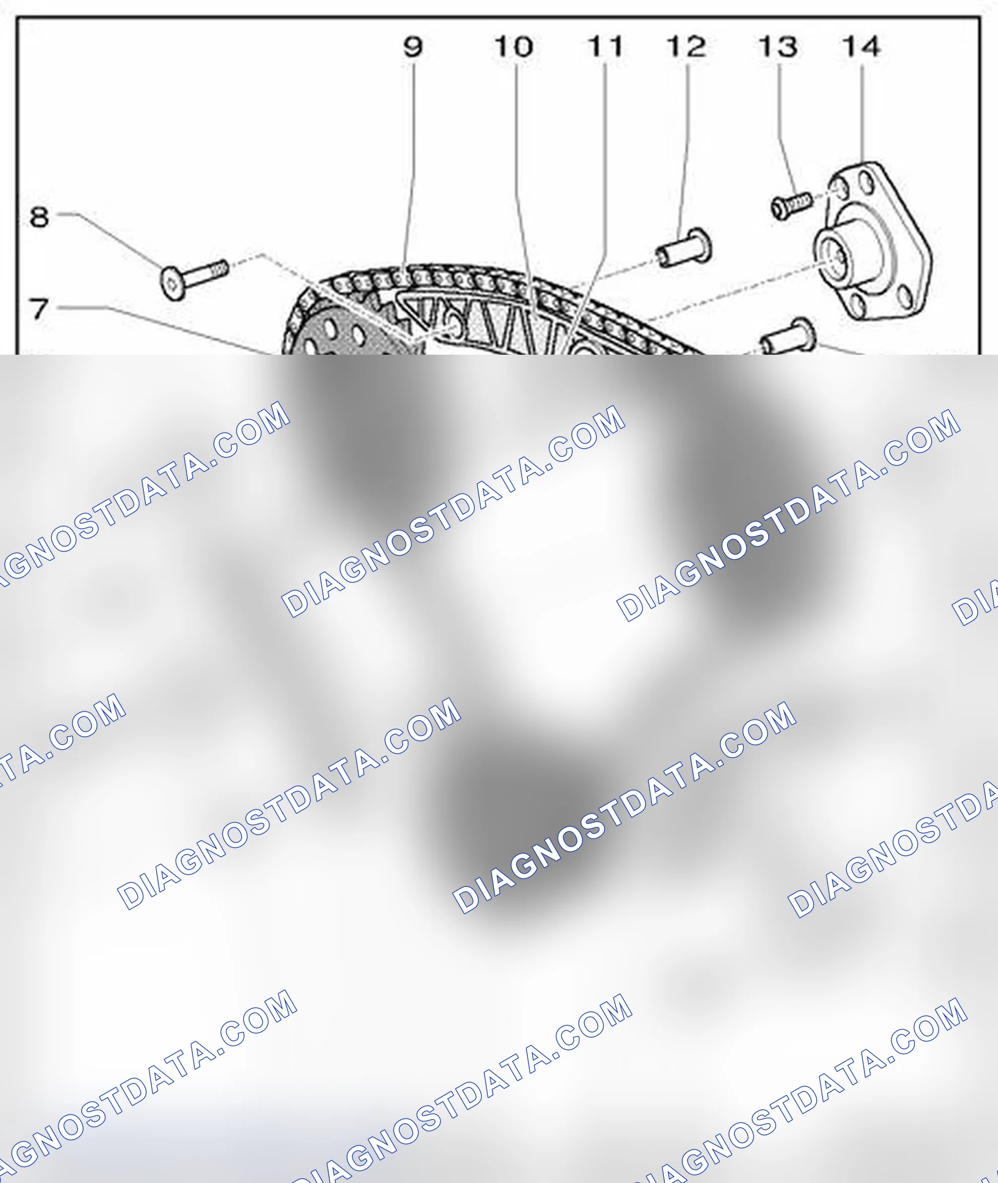 Scheme 527: Drive chain for timing mechanism, component overview