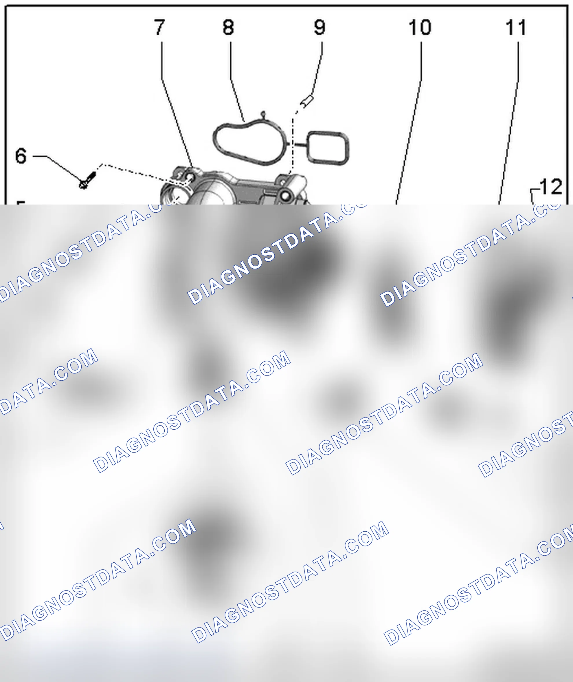 Scheme 72: COOLANT PUMP AND THERMOSTAT OVERVIEW