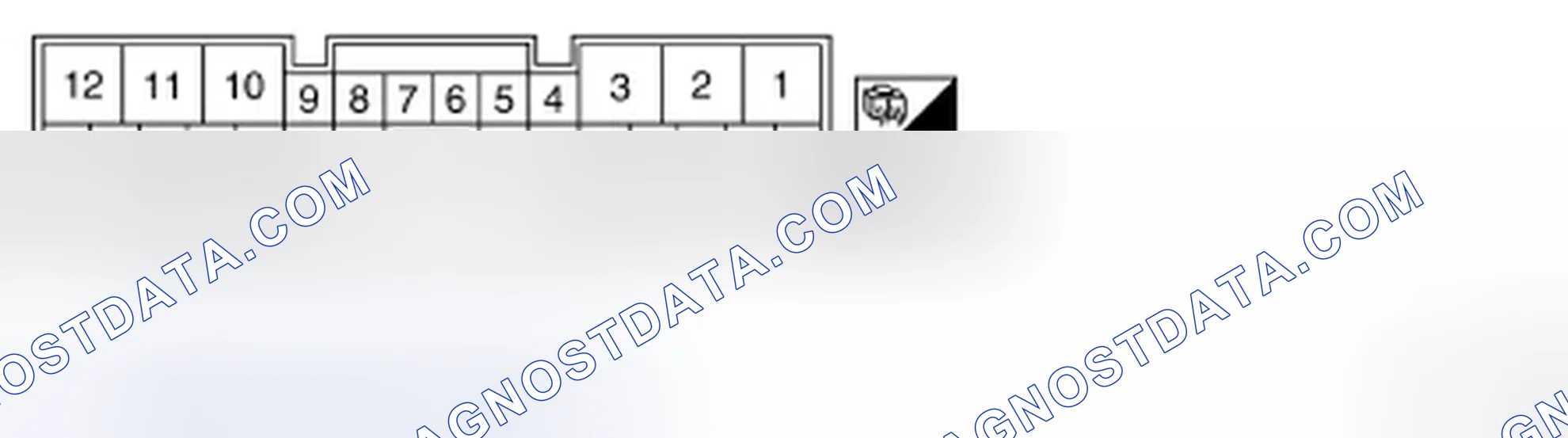 Fig. 163: Identifying Differential Lock Control Unit Terminal Connector Layout