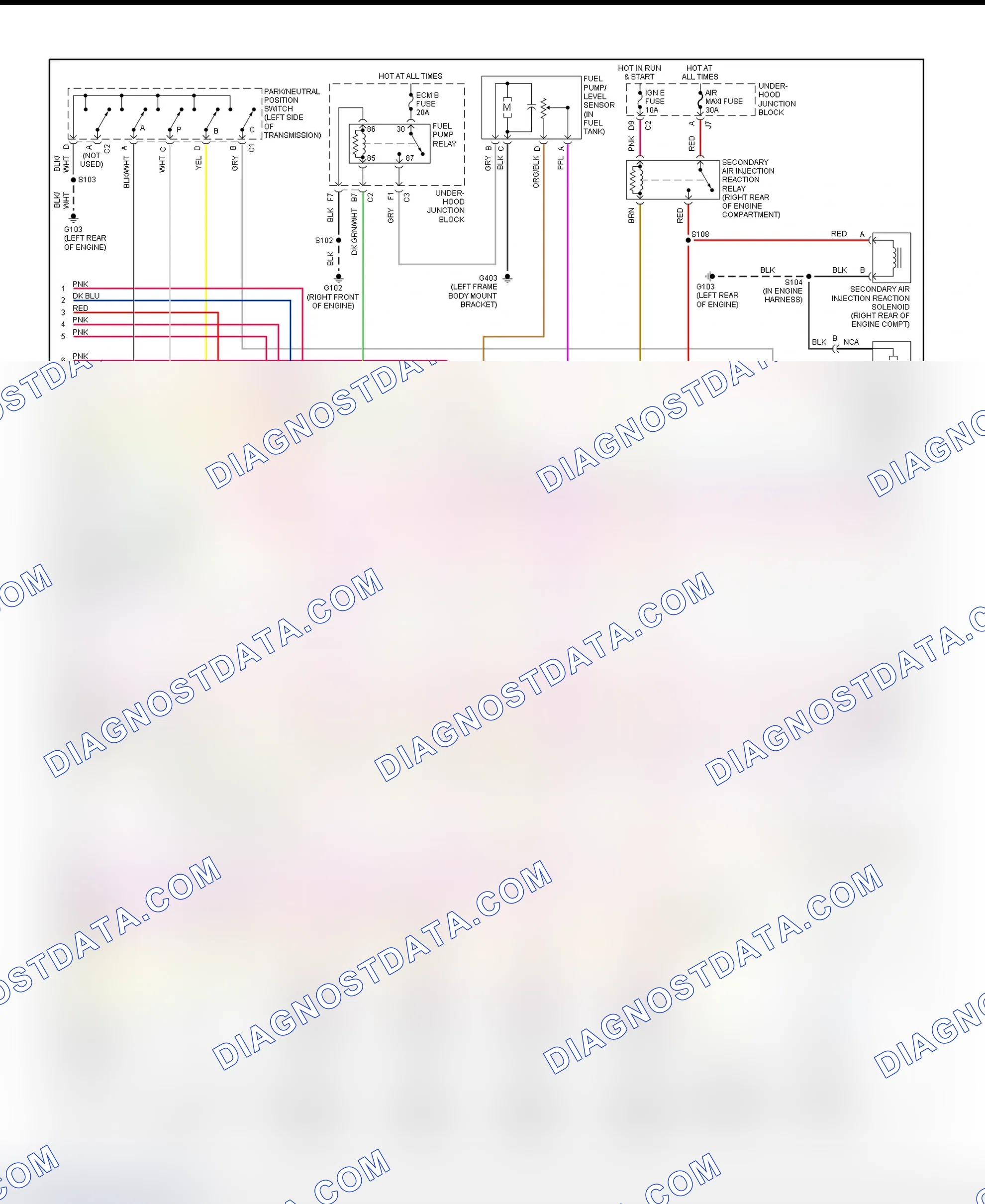 Scheme 25: PCM Wiring Diagram (Sierra & Silverado - 4.3L VIN X - 2 Of 4)