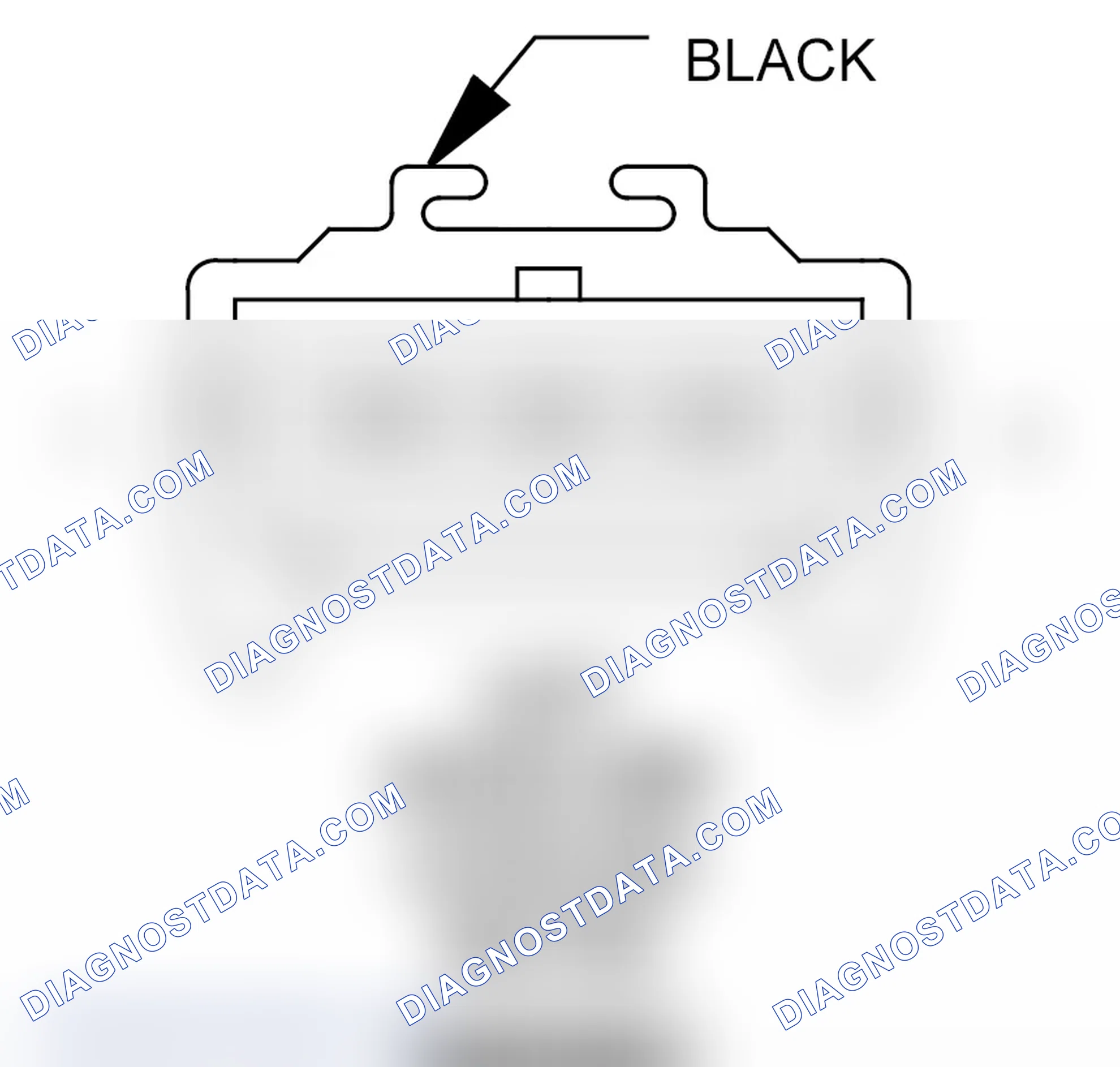 Scheme 160: Left Headlamp Leveling Motor (Export) Connector End View