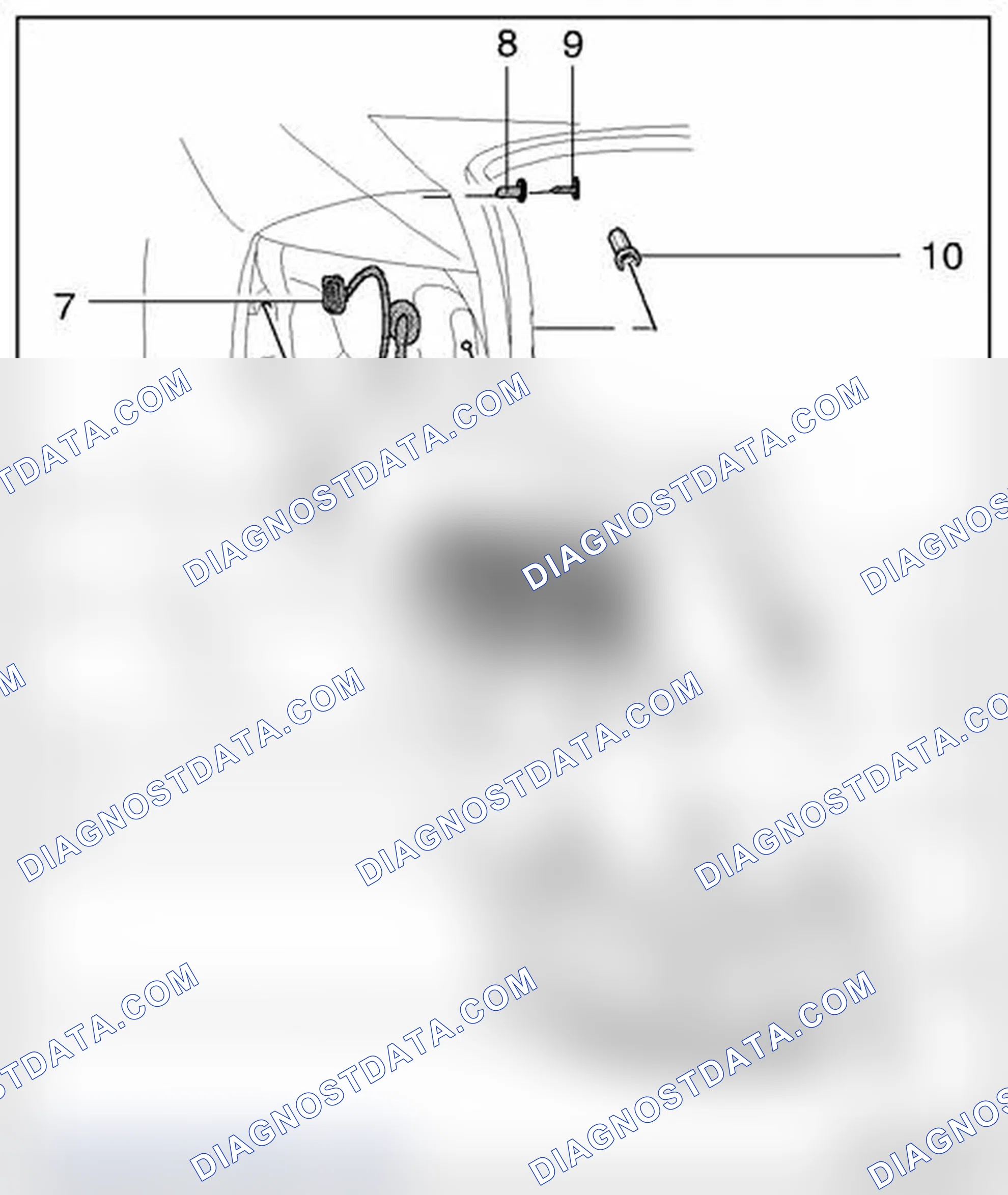 Scheme 205: Rear lights - Sedan, assembly