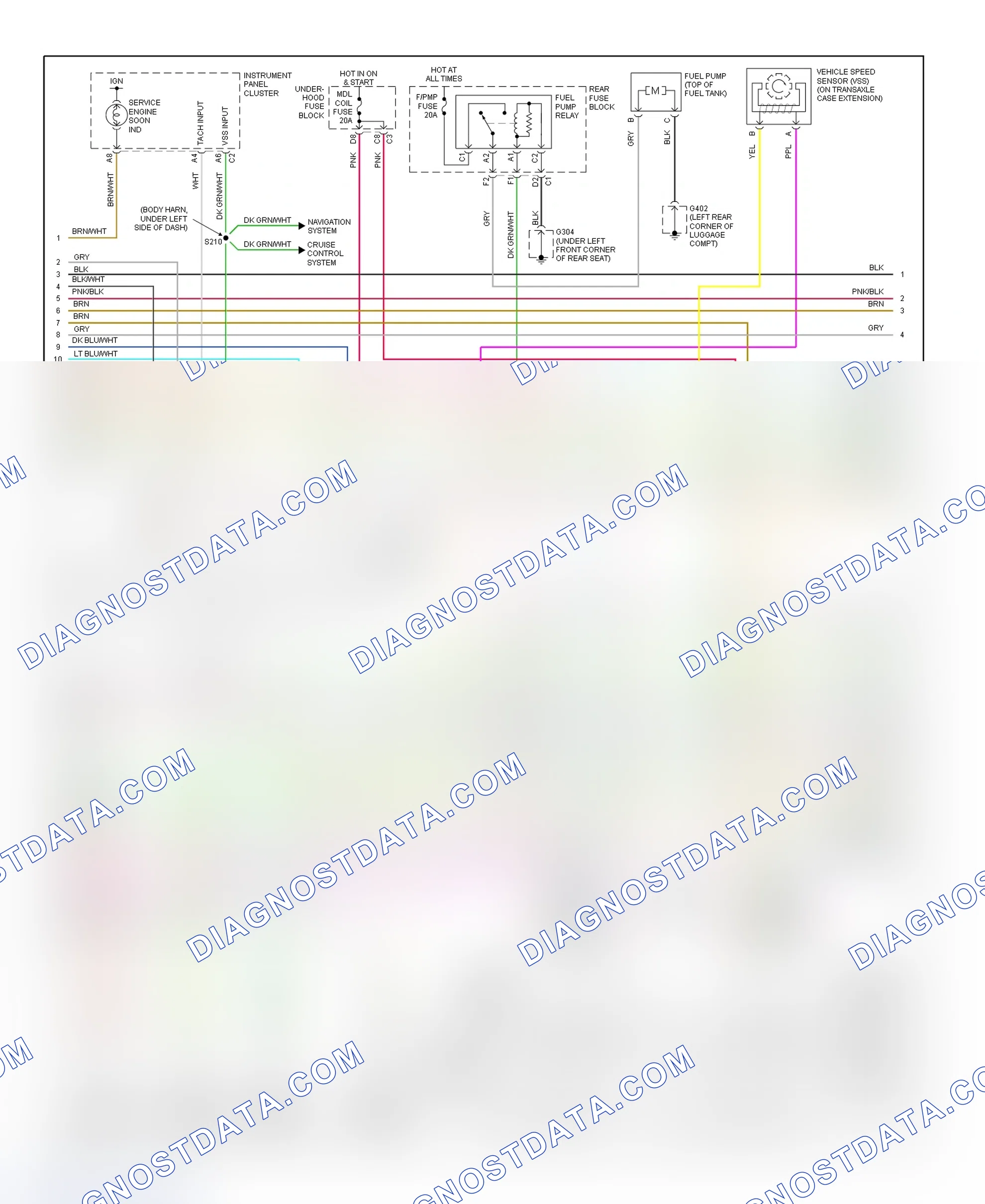 Scheme 152: PCM Wiring Diagram (DeVille - 4.6L - 3 Of 5)