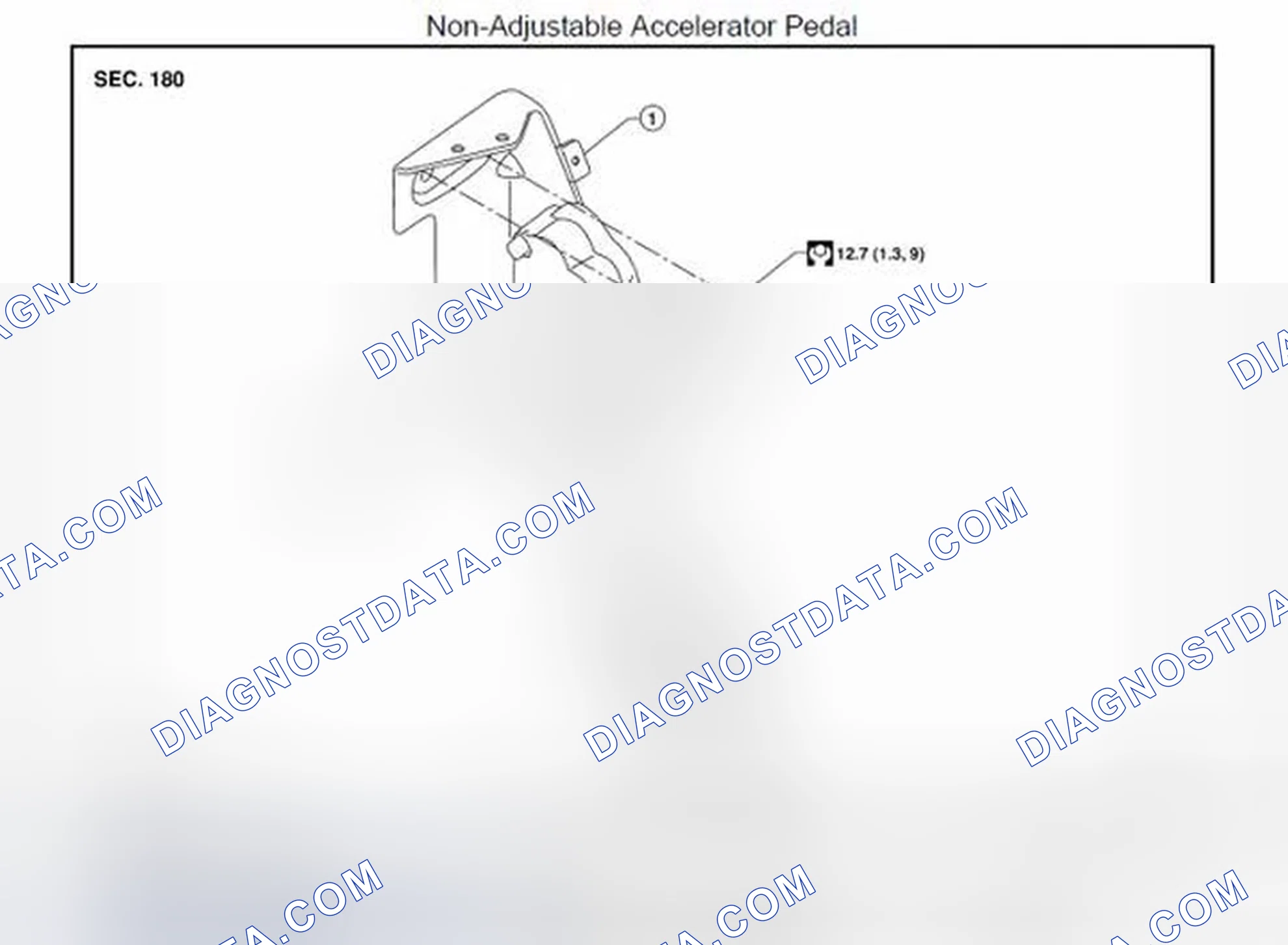 Scheme 2: NON-ADJUSTABLE ACCELERATOR PEDAL ASSEMBLY