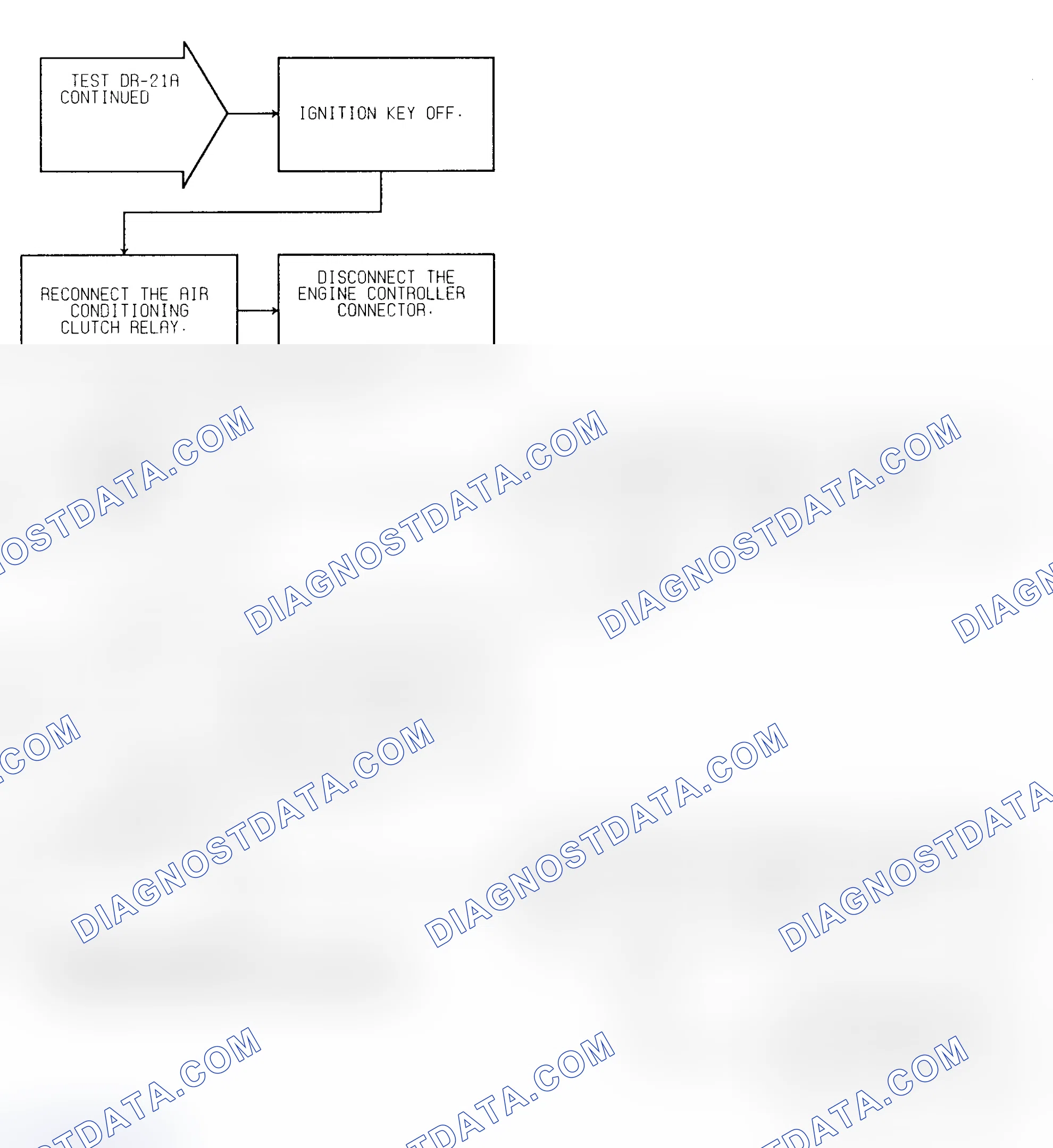 Scheme 405: Test DR-21A (2 of 2) AN Body A/C Clutch Relay Circuit