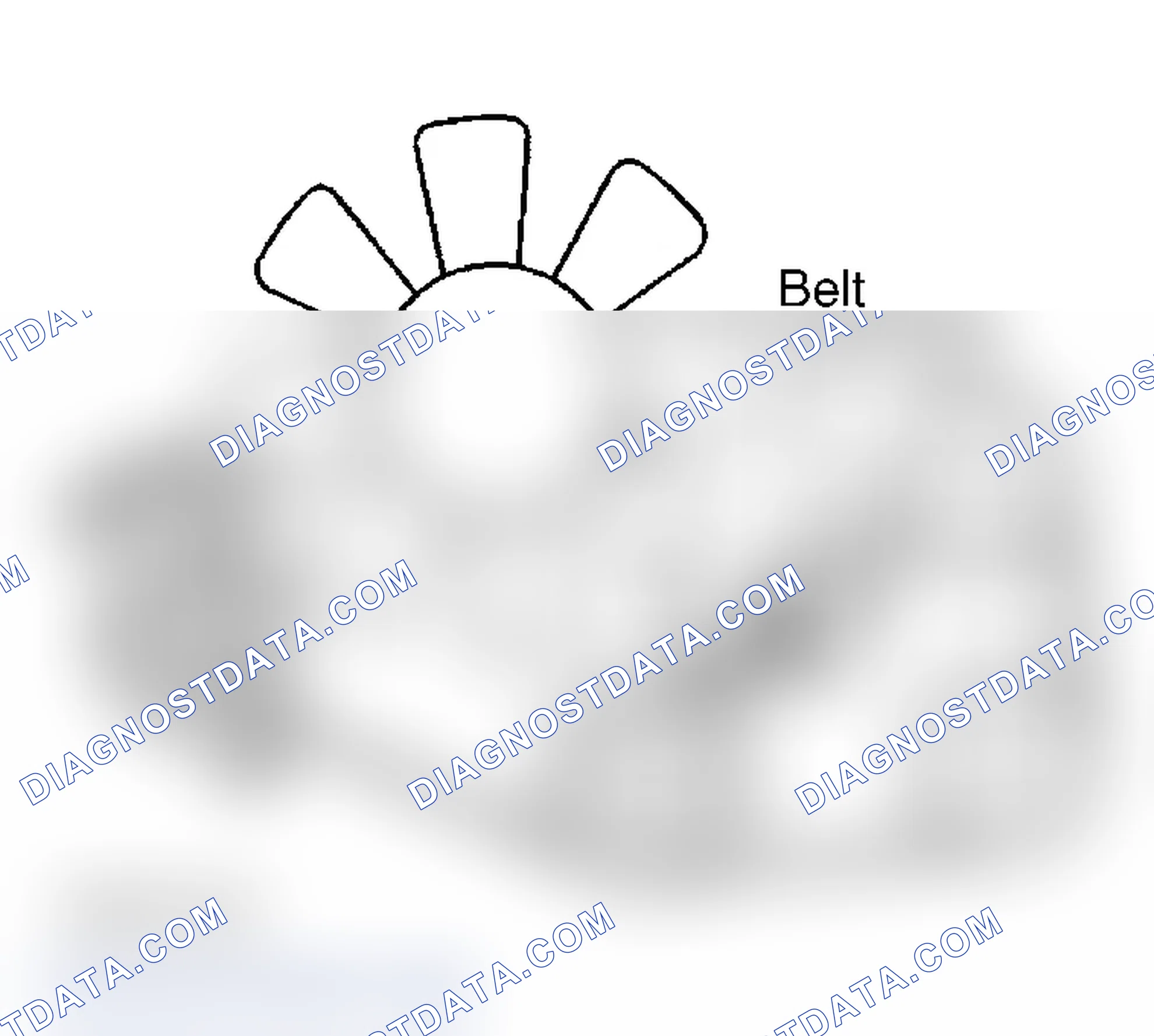 Scheme 10: Serpentine Belt Routing (2.5L Tracker)