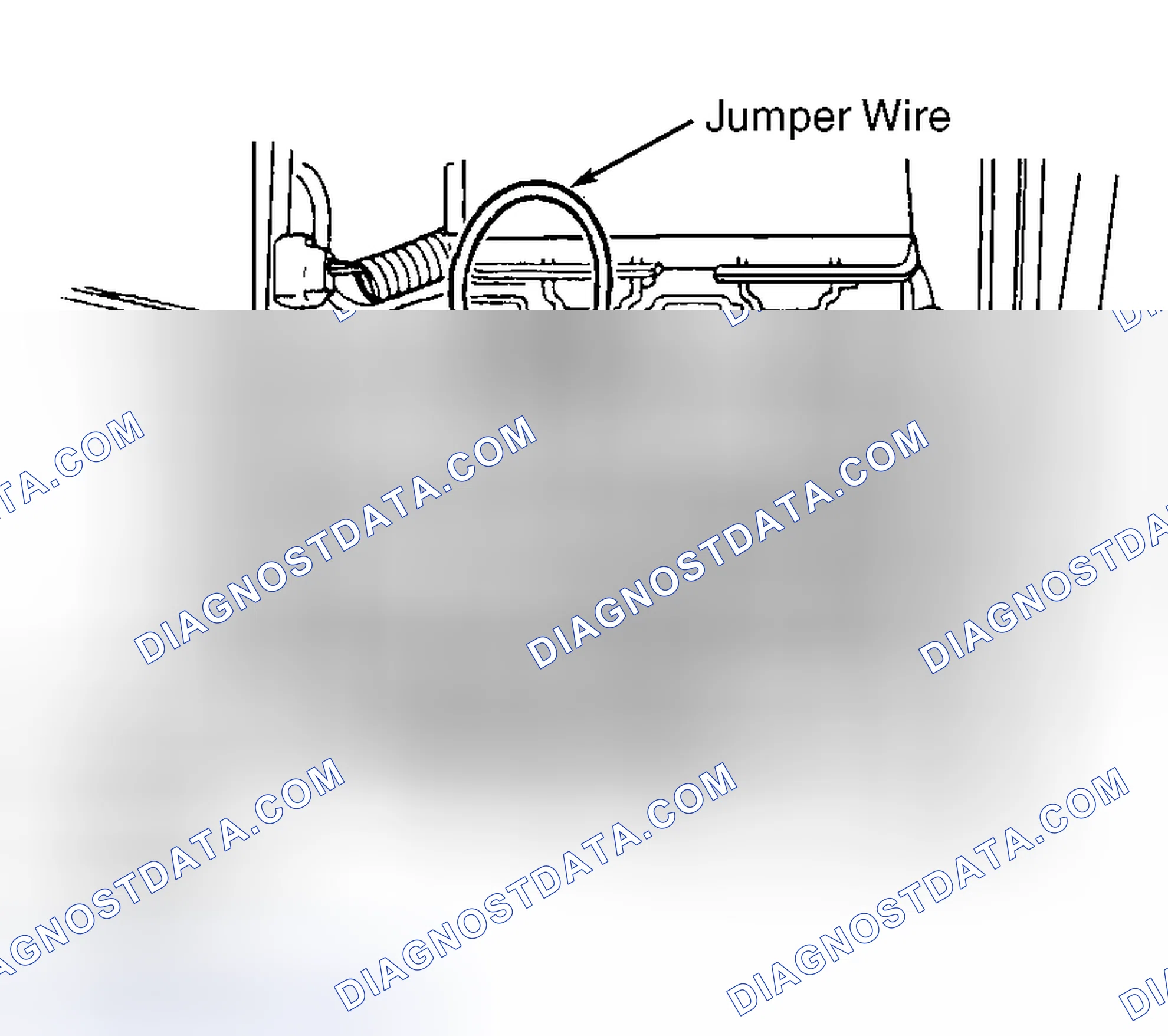 Scheme 3: Connecting Jumper Wire To Fuel Shutoff Valve Relay Connector (Pickup)