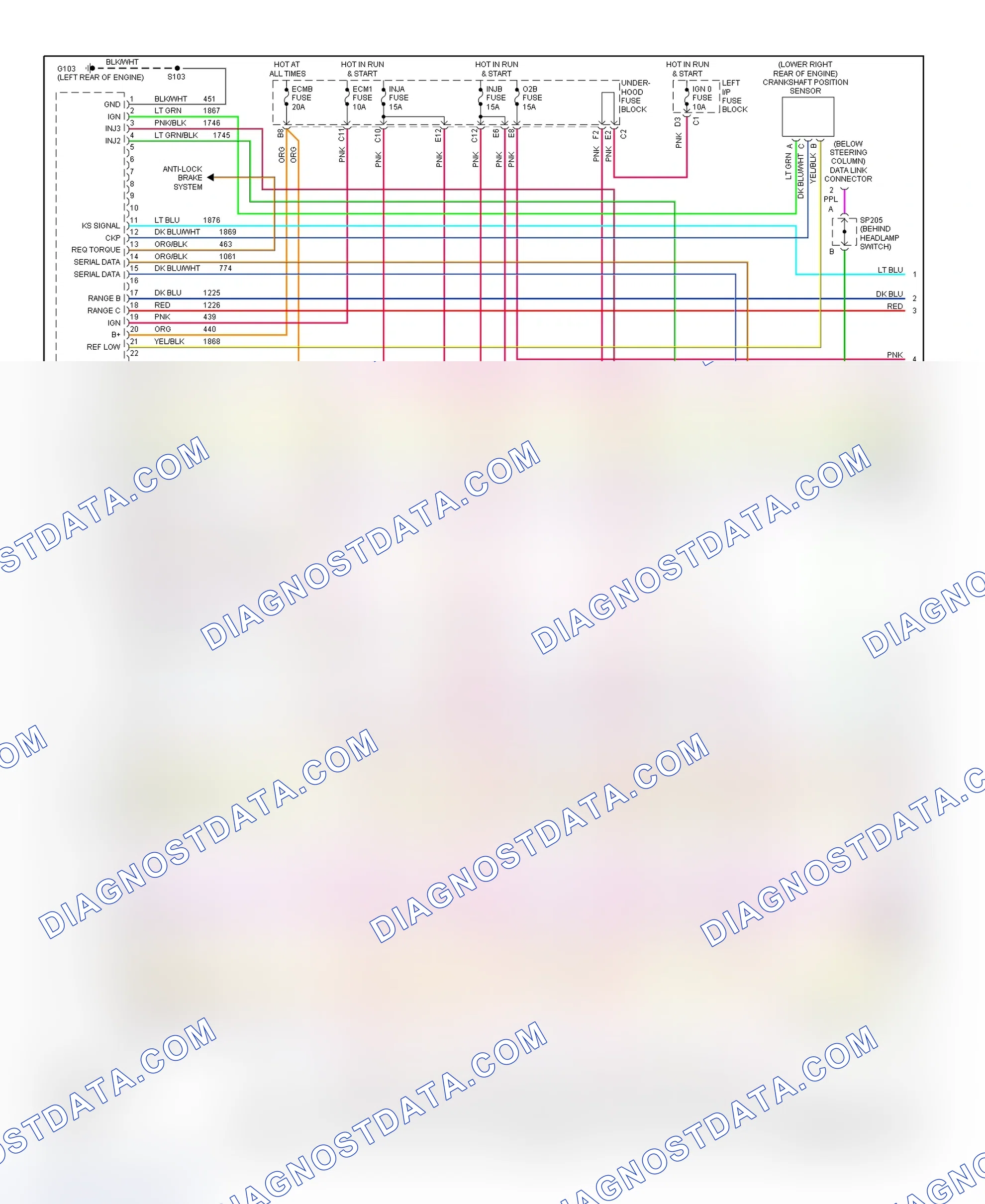 Scheme 64: PCM Wiring Diagram (Avalanche, Suburban & Yukon XL - 8.1L - 1 Of 5)