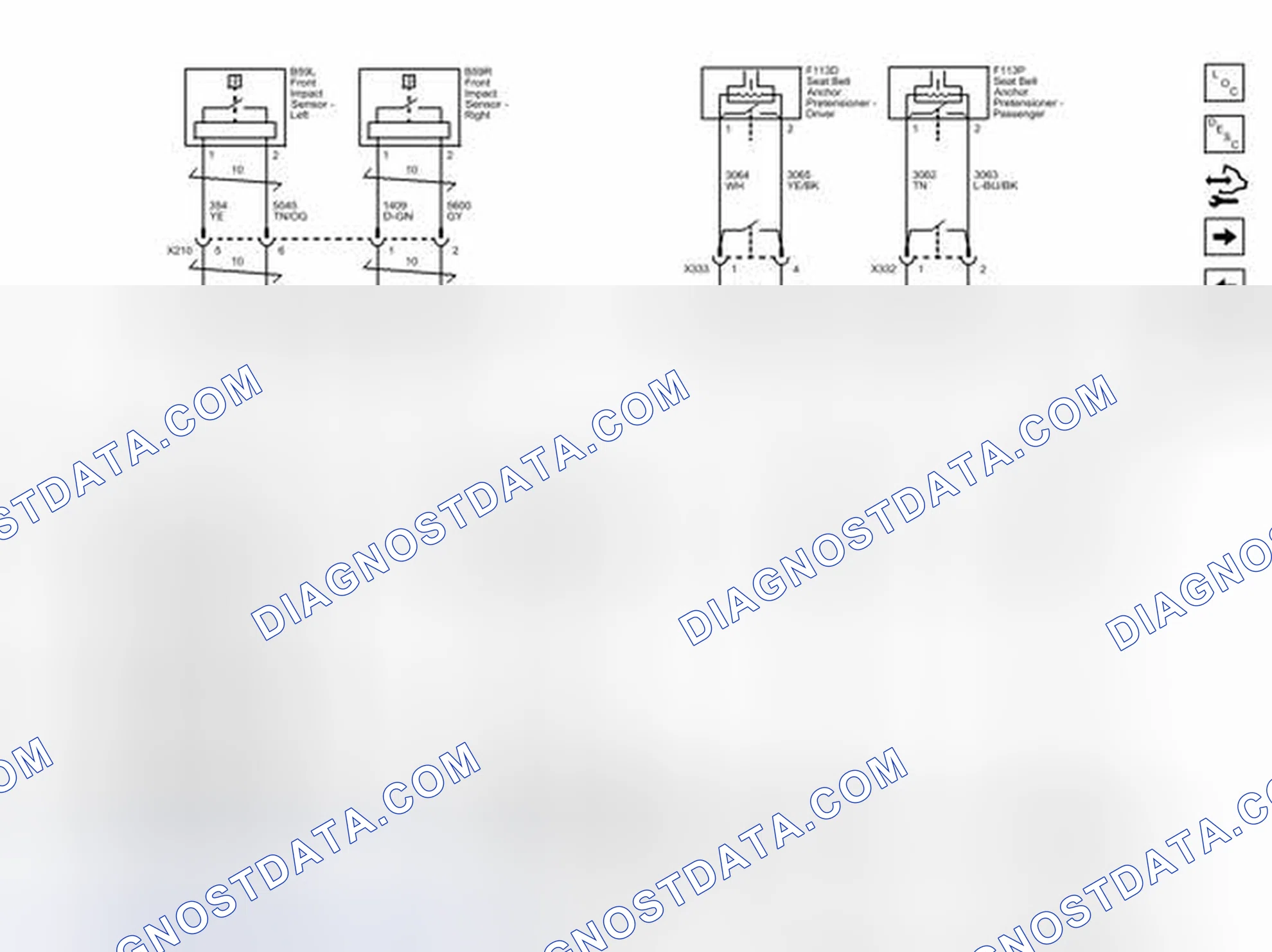 Scheme 2: Front End Sensors, Seat Belt Pretensioners and Front Air Bags