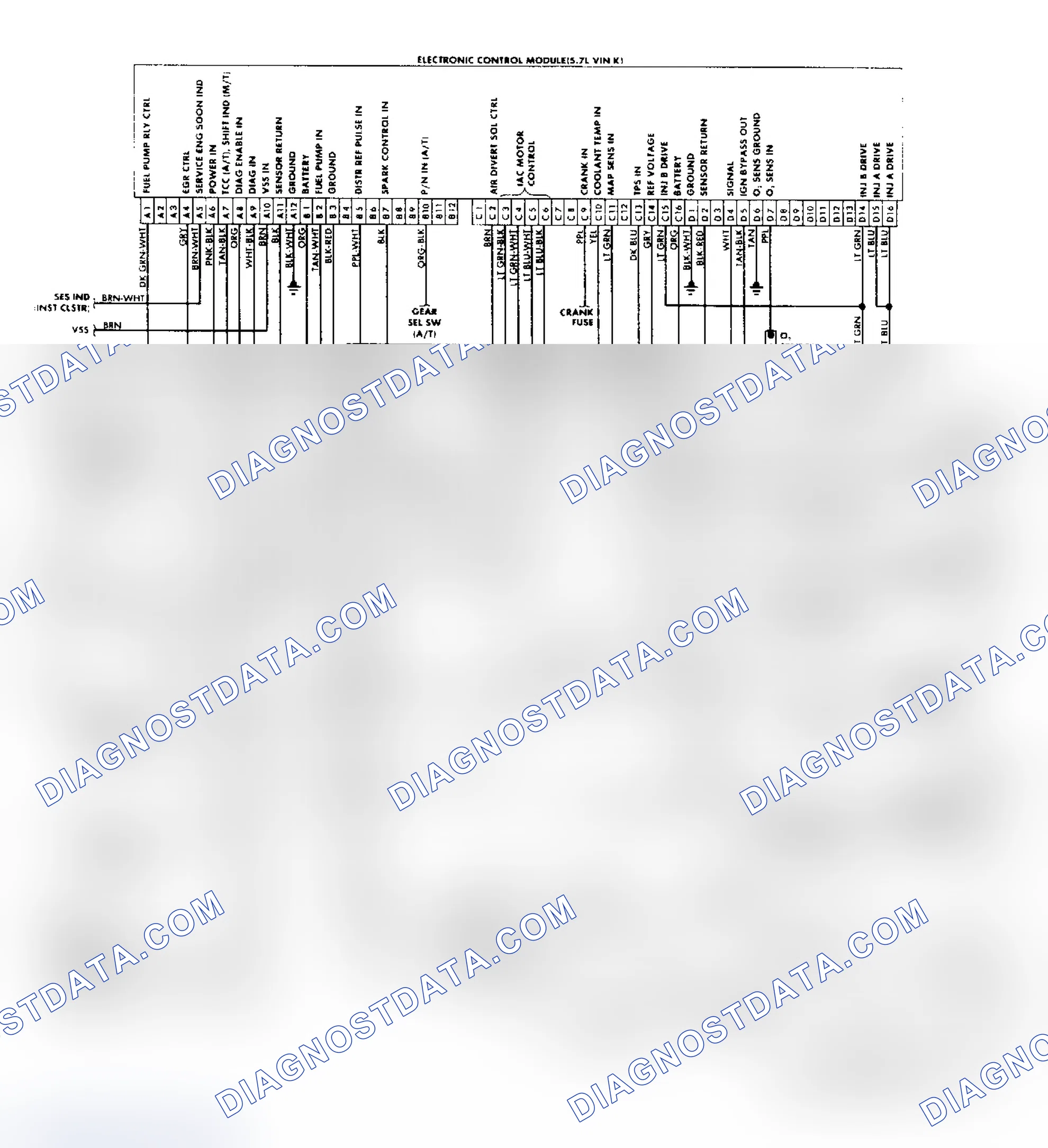 Scheme 161: "P" Series Vans (5.7L) Wiring Diagram